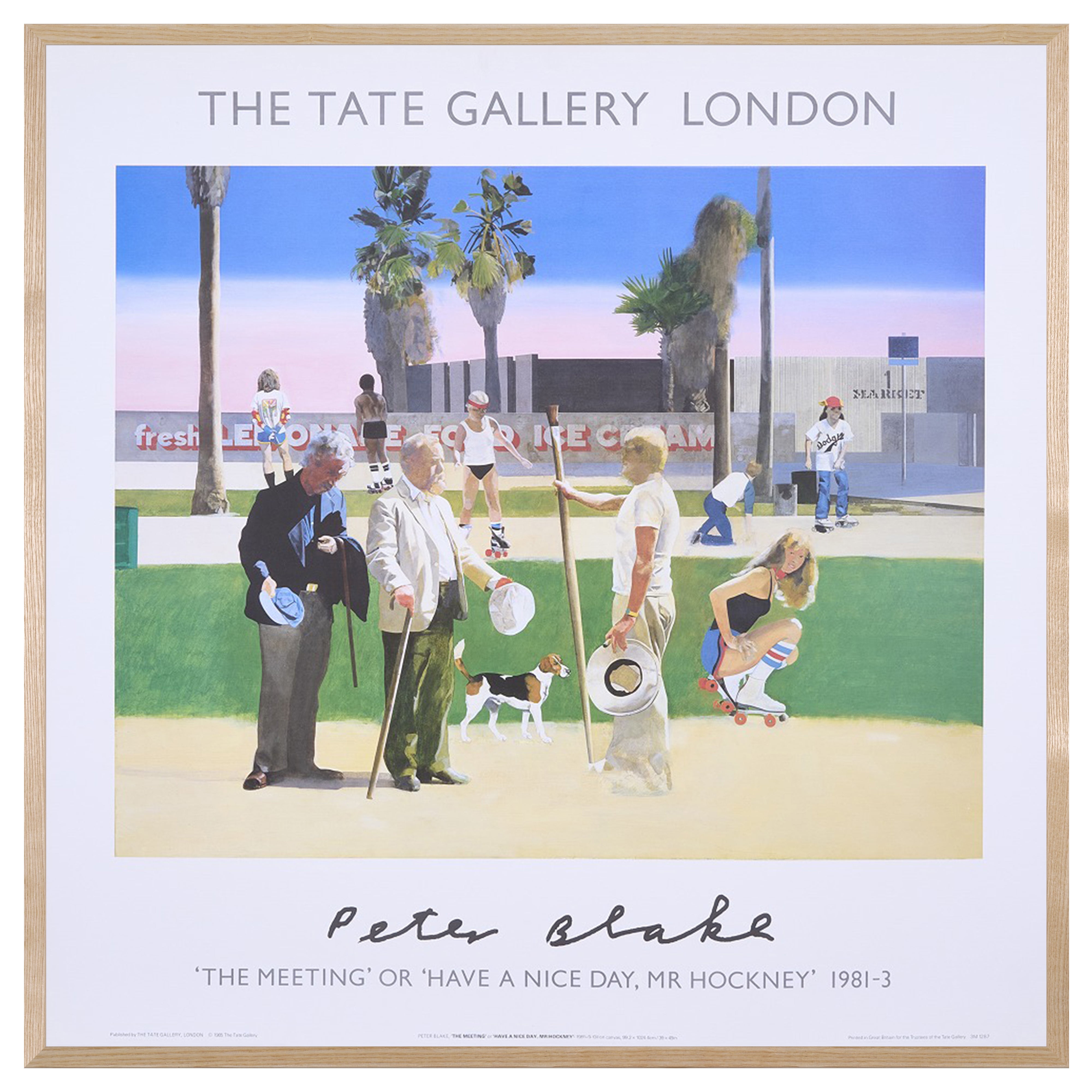 【限定10枚】'The Meeting' or 'Have a Nice Day, Mr Hockney' 1985 / ピーター・ブレイク