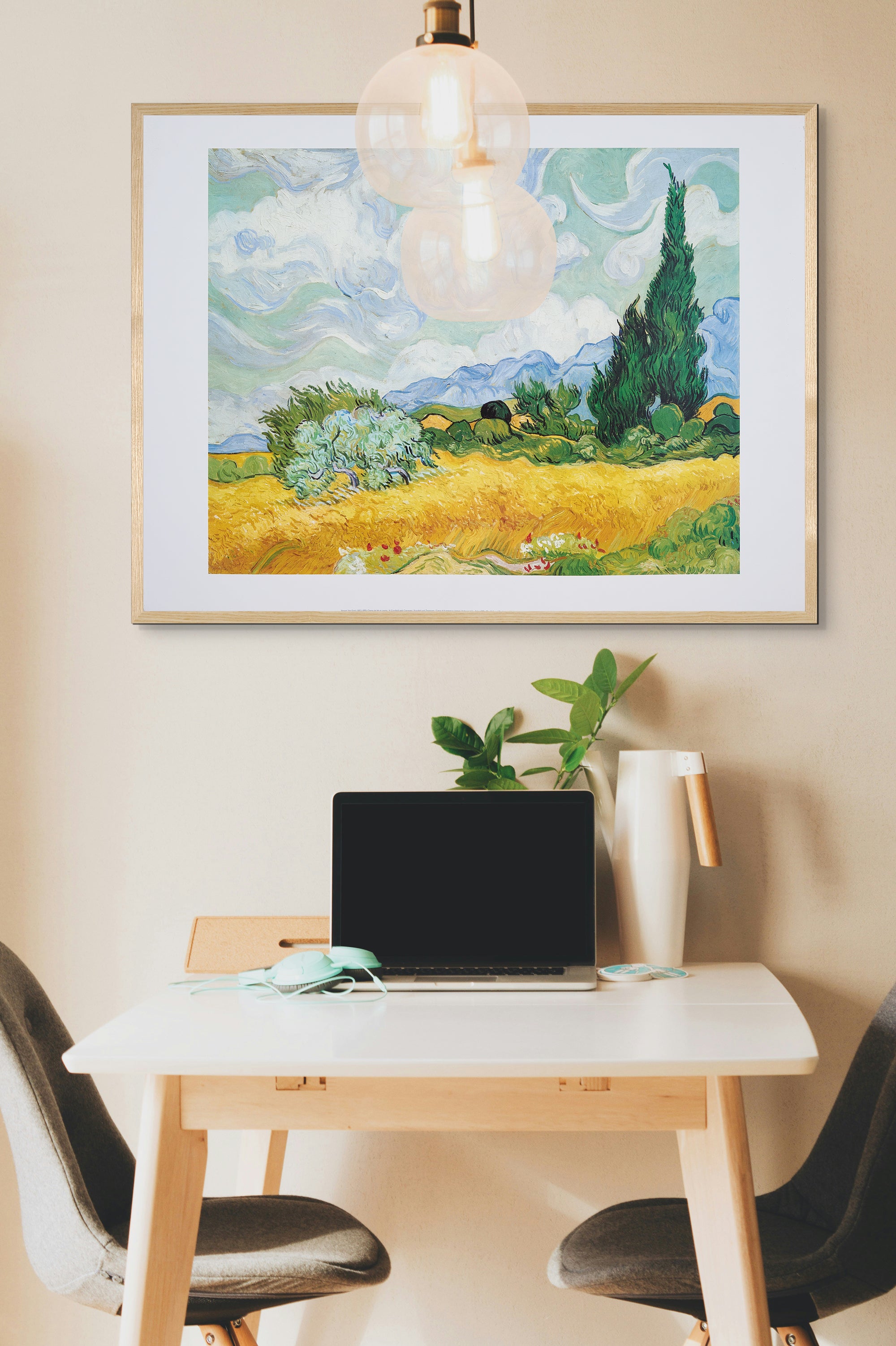 完売【限定2枚】Champ de blé et cyprès 1889 - NOUVELLES IMAGES 1990 / フィンセント・ファン・ゴッホ