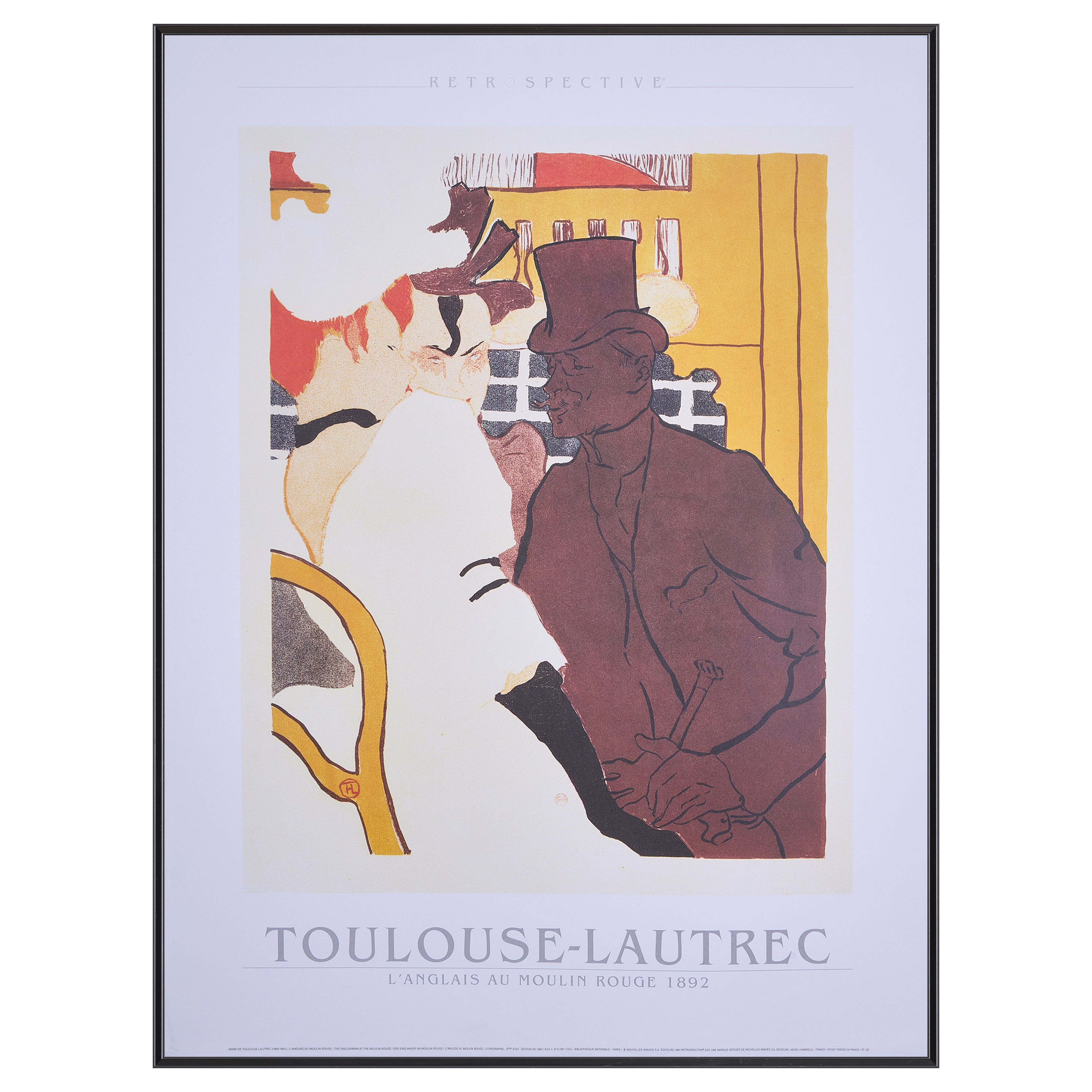 【限定10枚】L'ANGLAIS AU MOULIN ROUGE 1892 - NOUVELLES IMAGES 1991 / アンリ・ド・トゥールーズ＝ロートレック