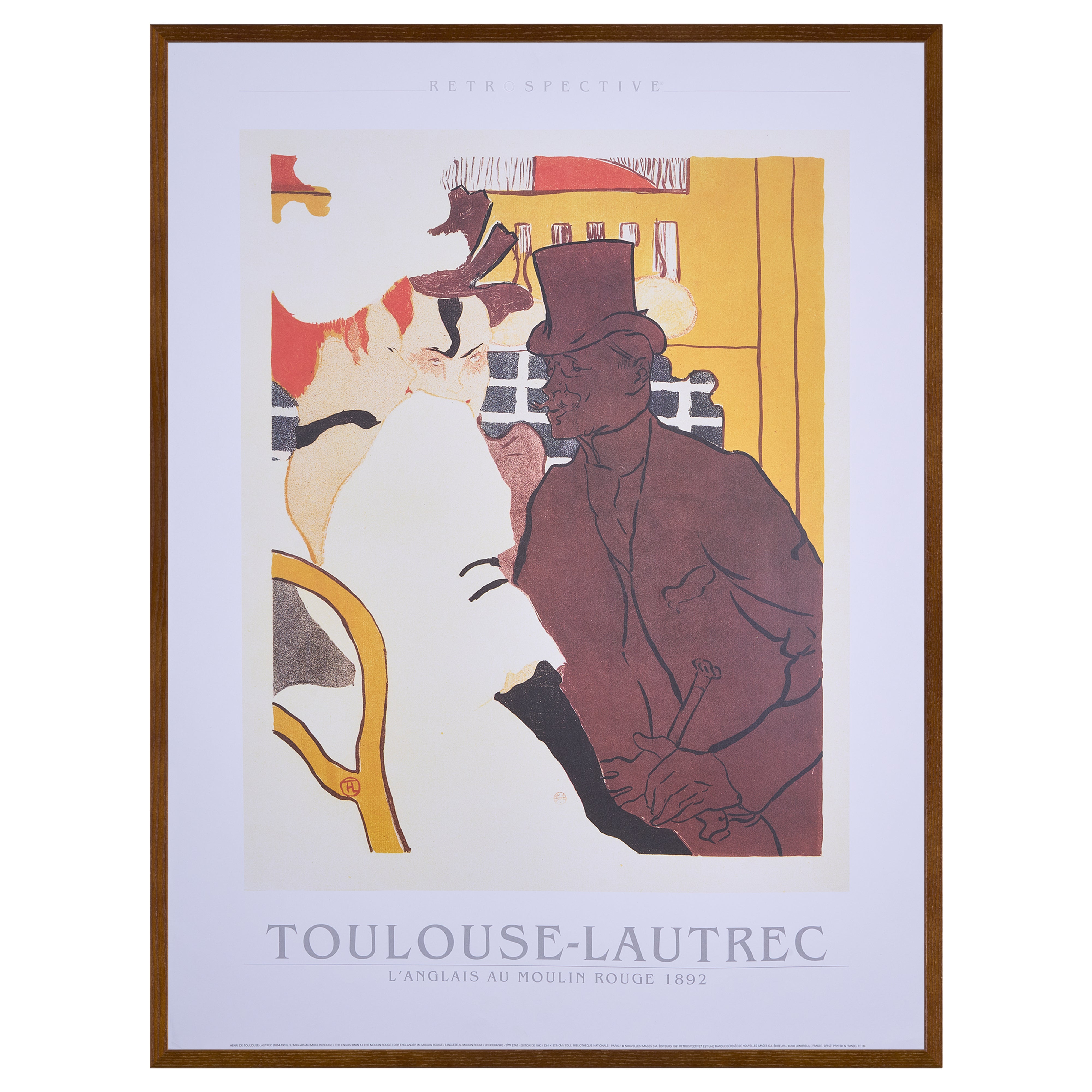 【限定10枚】L'ANGLAIS AU MOULIN ROUGE 1892 - NOUVELLES IMAGES 1991 / アンリ・ド・トゥールーズ＝ロートレック