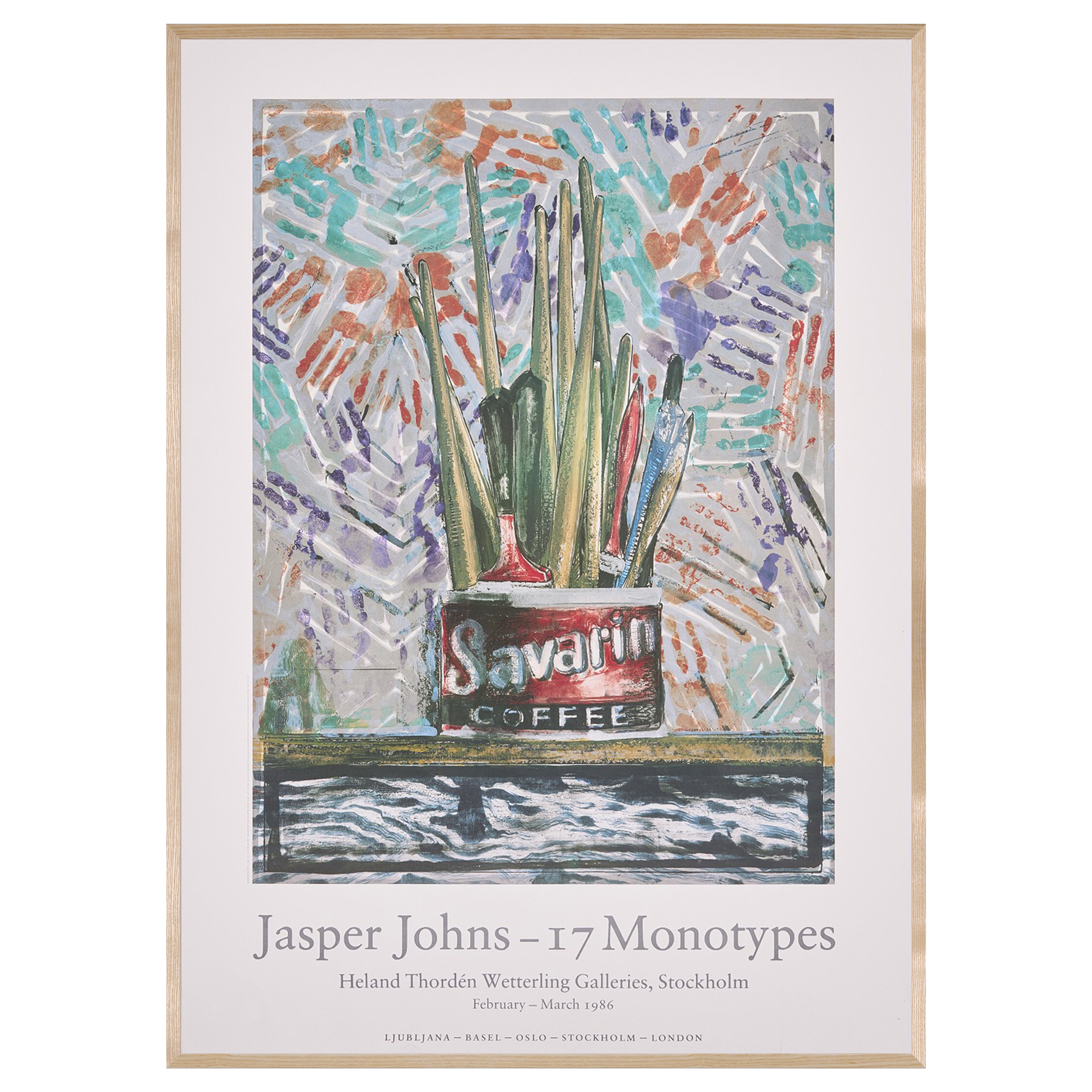 【限定10枚】JASPER JOHNS 17 MONOTYOES - Heland Thorden Wetterling Gallerie 1985 / ジャスパー・ジョーンズ