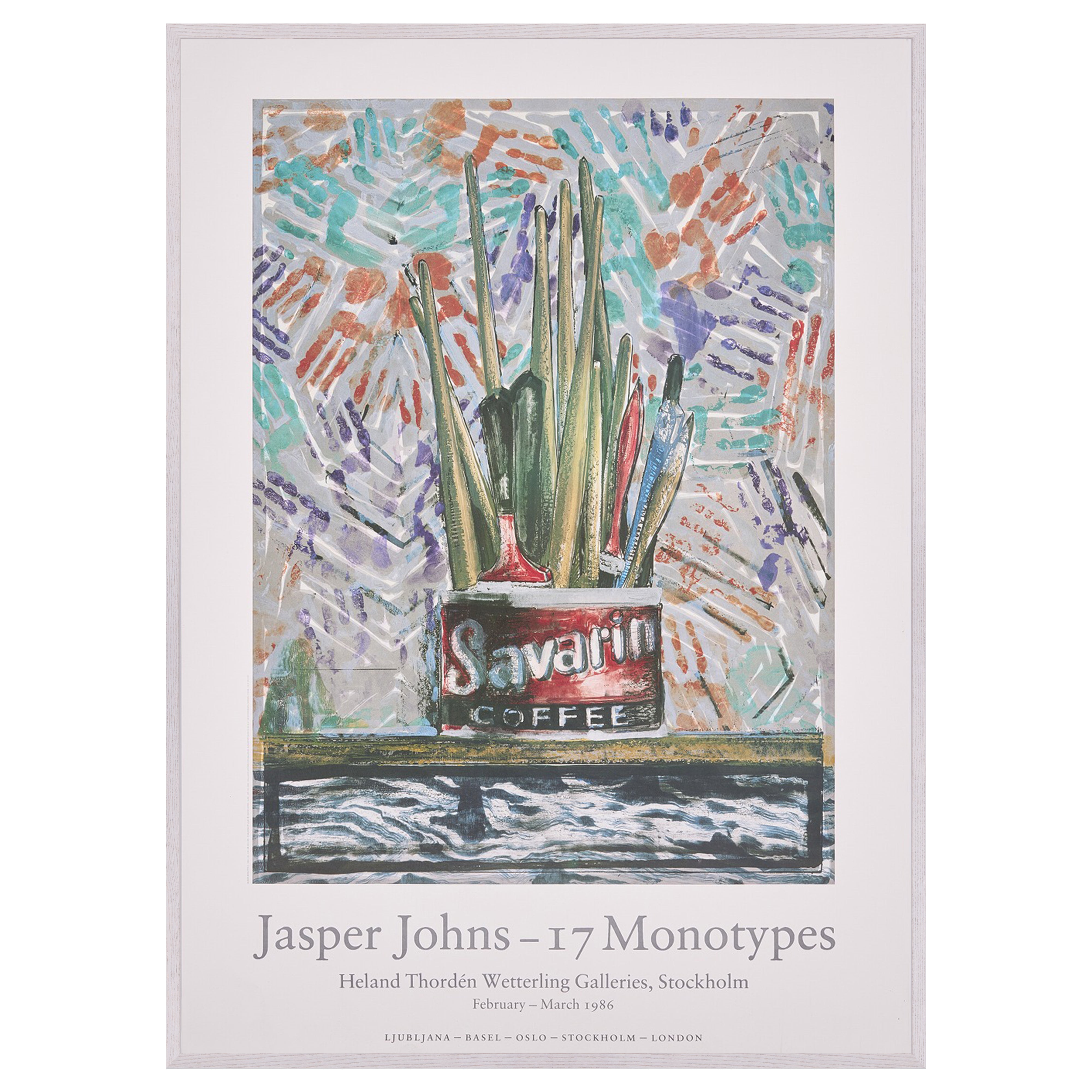 【限定10枚】JASPER JOHNS 17 MONOTYOES - Heland Thorden Wetterling Gallerie 1985  / ジャスパー・ジョーンズ