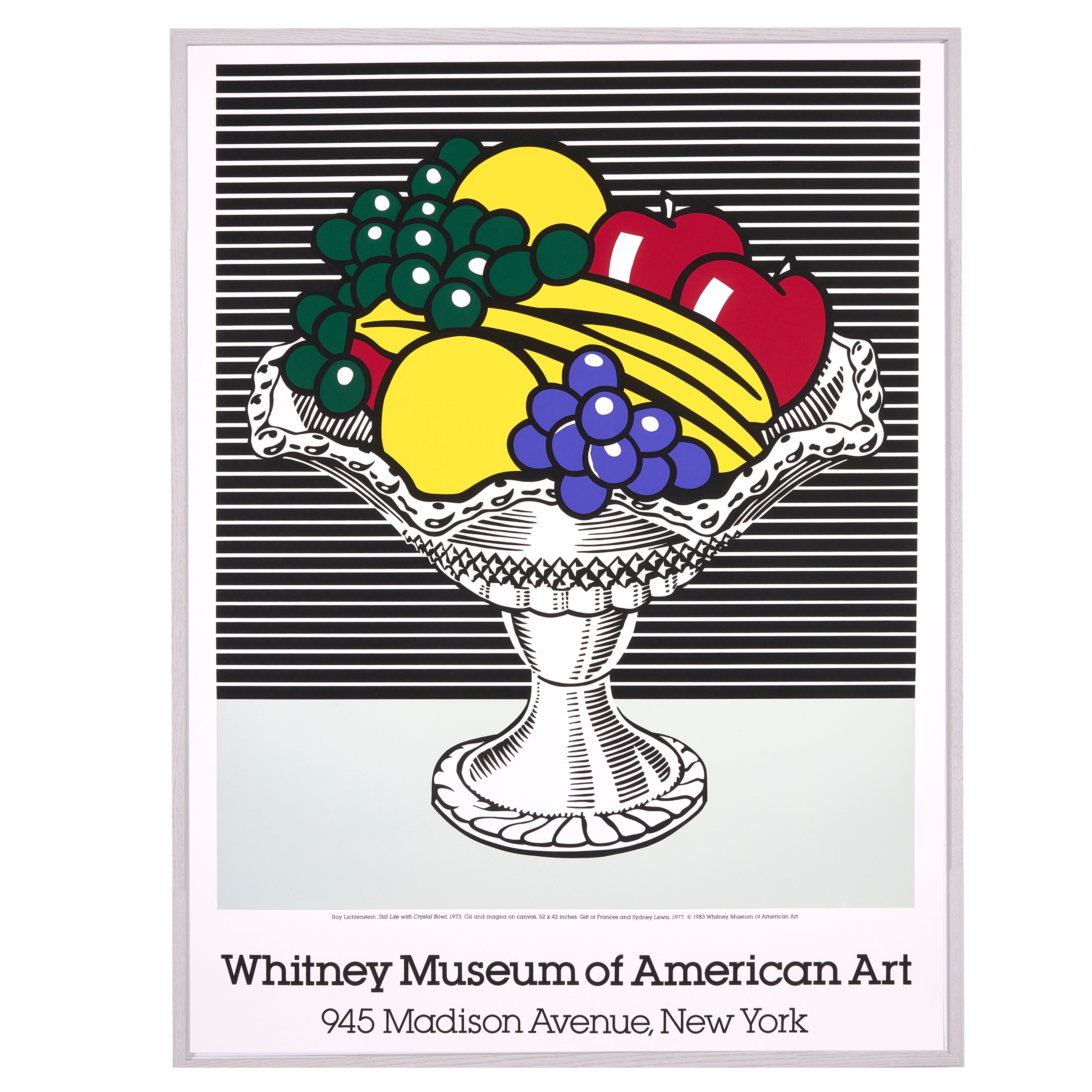 【限定1枚】VISIT THE GARDEN RESTRAUNT - Whitney Museum of American Art 1983 / ロイ・リキテンスタイン