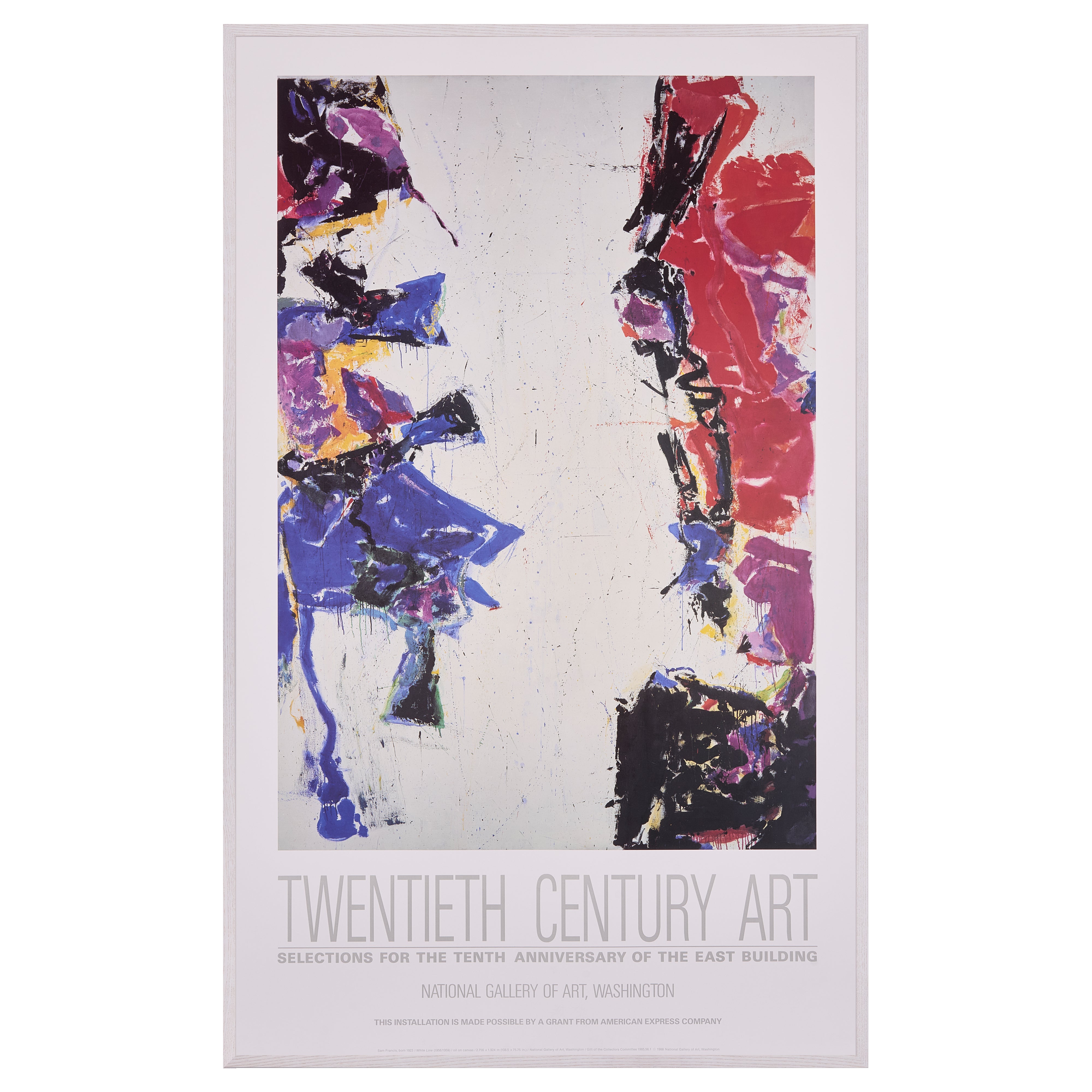 【限定10枚】TWENTIETH CENTURY ART - NATIONAL GALLERY OF ART 1988 / サム・フランシス