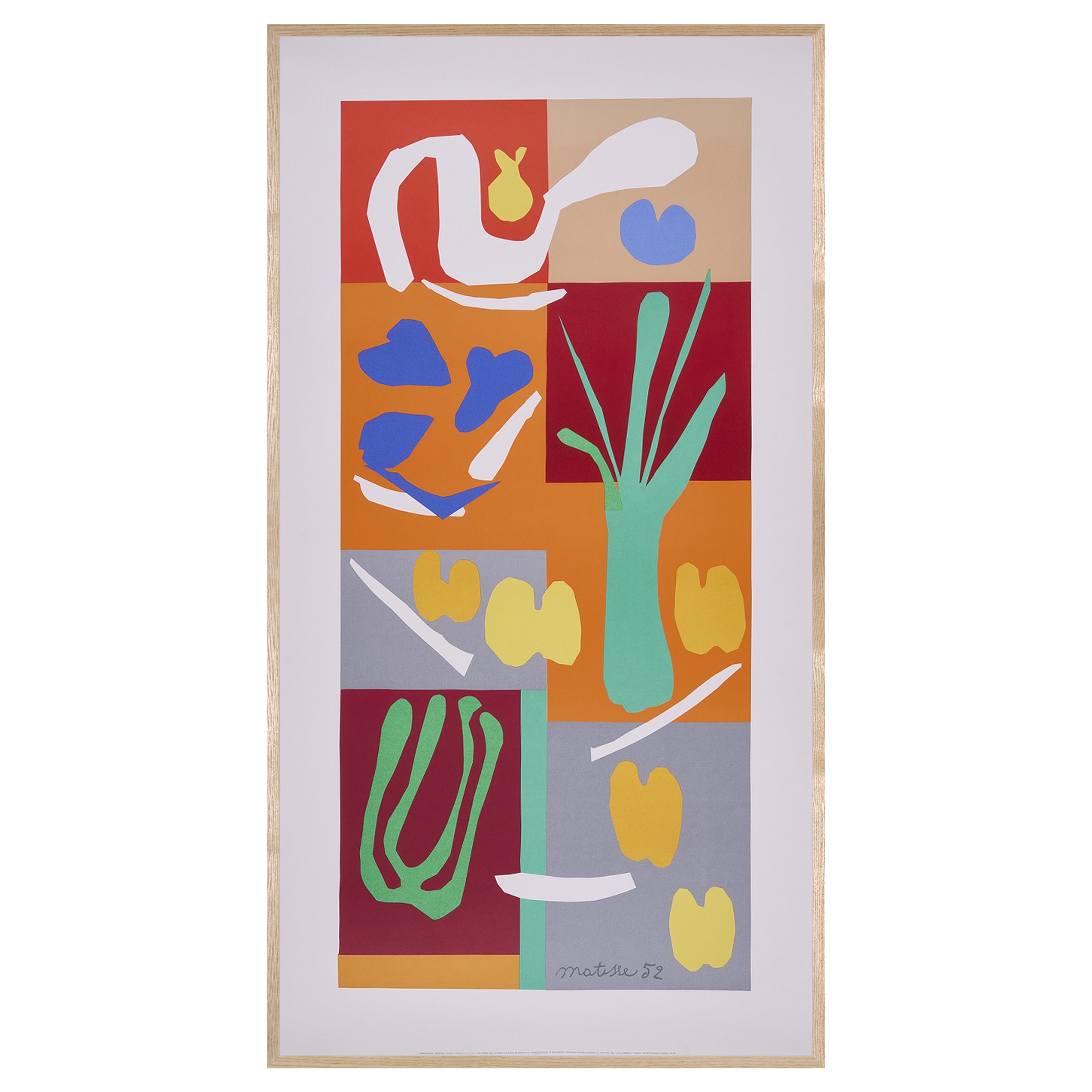 アンリ・マティスHENRI 明る MATISSE ゼラニウムのある静物画 ポストカード