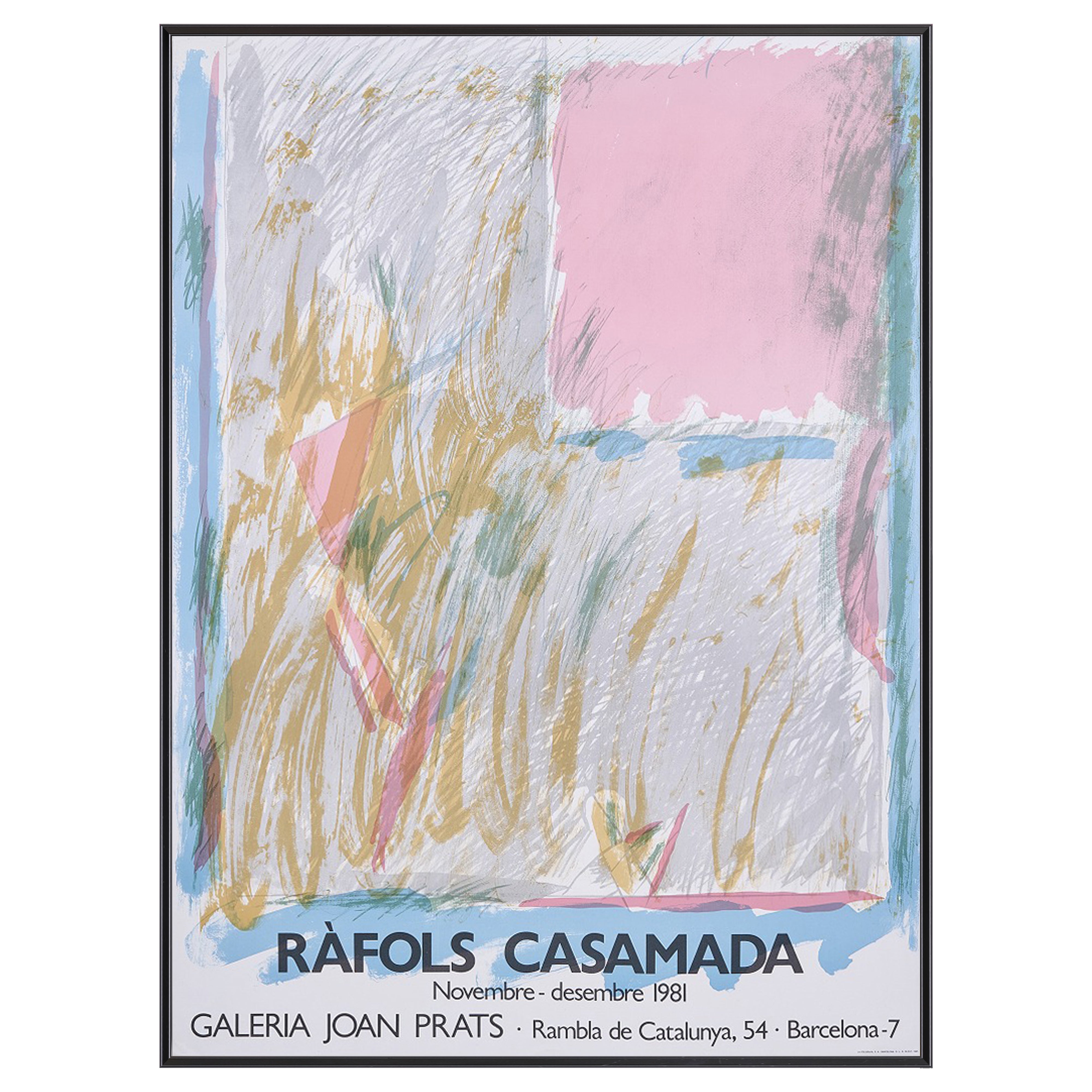 【限定5枚】RAFOLS CASAMADA - GALERIA JOAN PRATS 1981 / アルベルト・ラフォルス・カサマダ