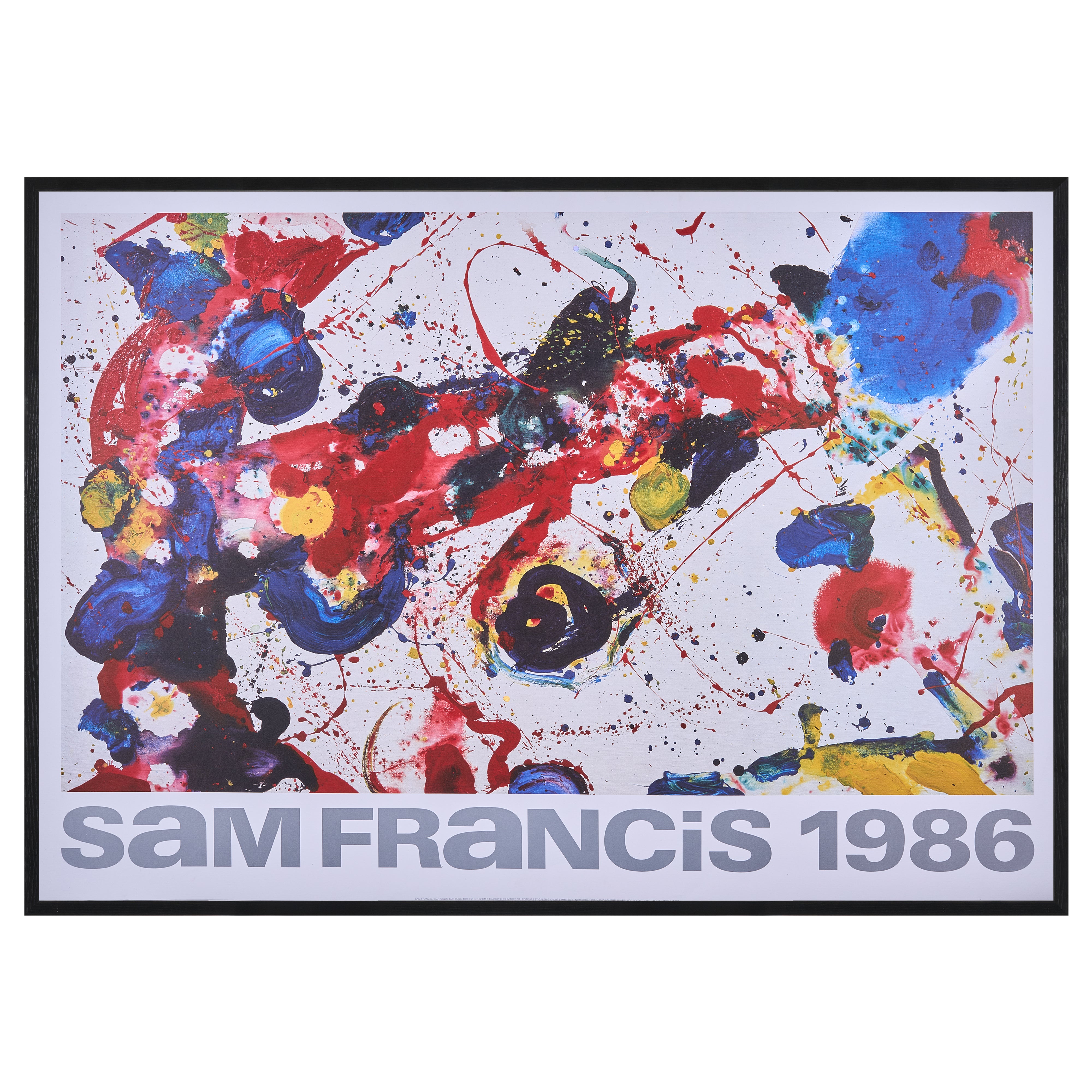 【限定10枚】acrylique sur toile 1988 / サム・フランシス