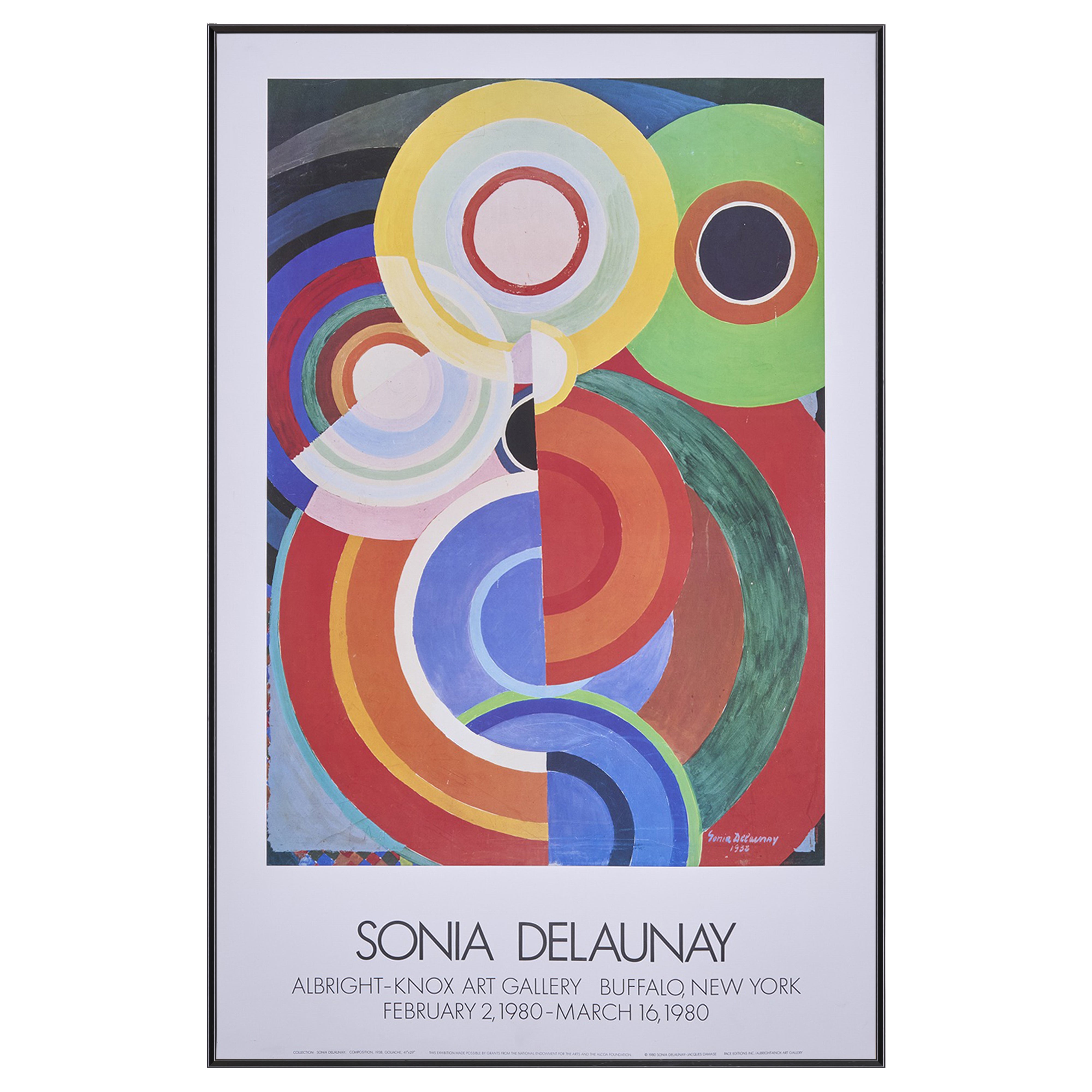 【限定10枚】SONIA DELAUNAY - ALBRIGHT KNOX ART GALLERY, NEW YORK 1980 / ソニア・ドローネー