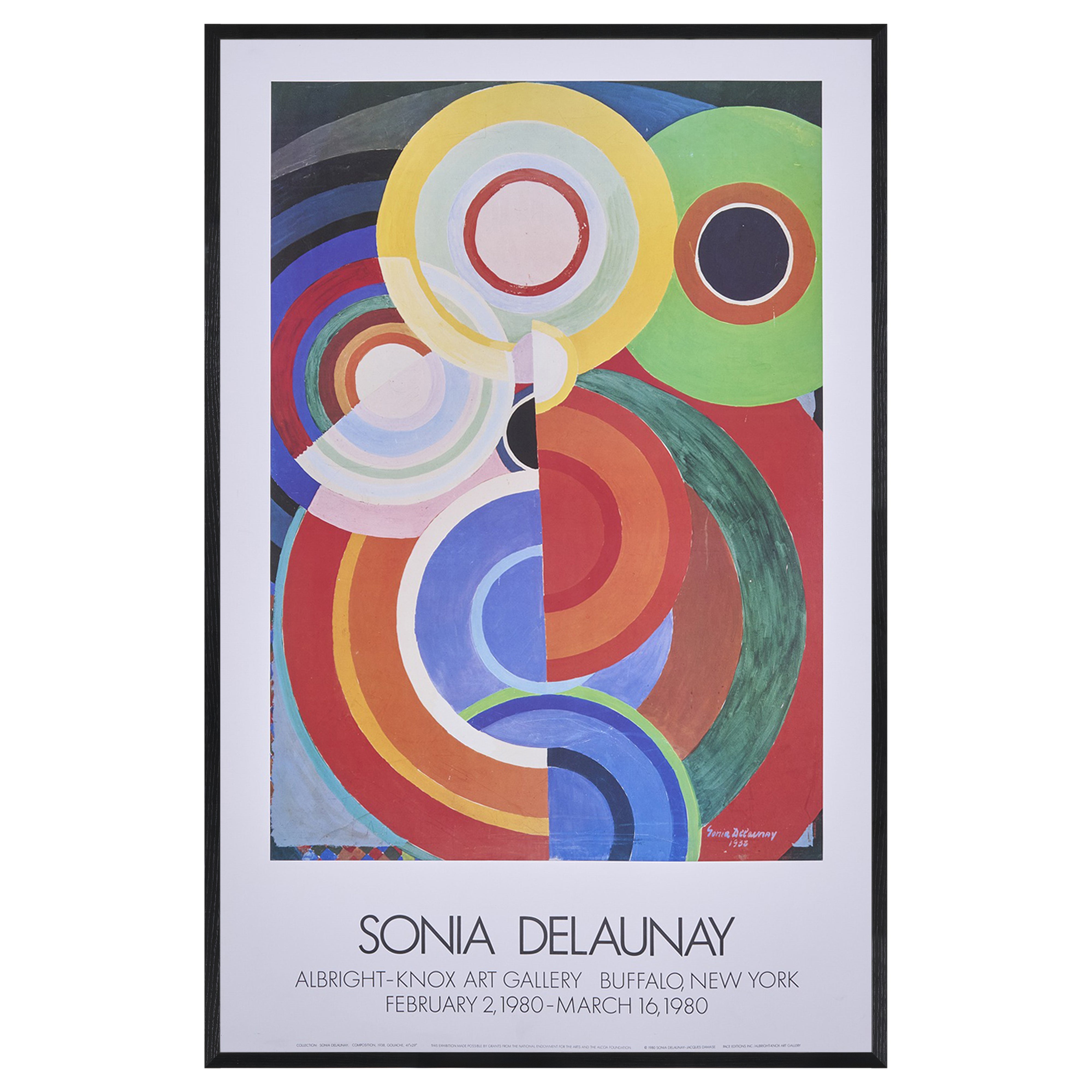 【限定10枚】SONIA DELAUNAY - ALBRIGHT KNOX ART GALLERY, NEW YORK 1980 / ソニア・ドローネー