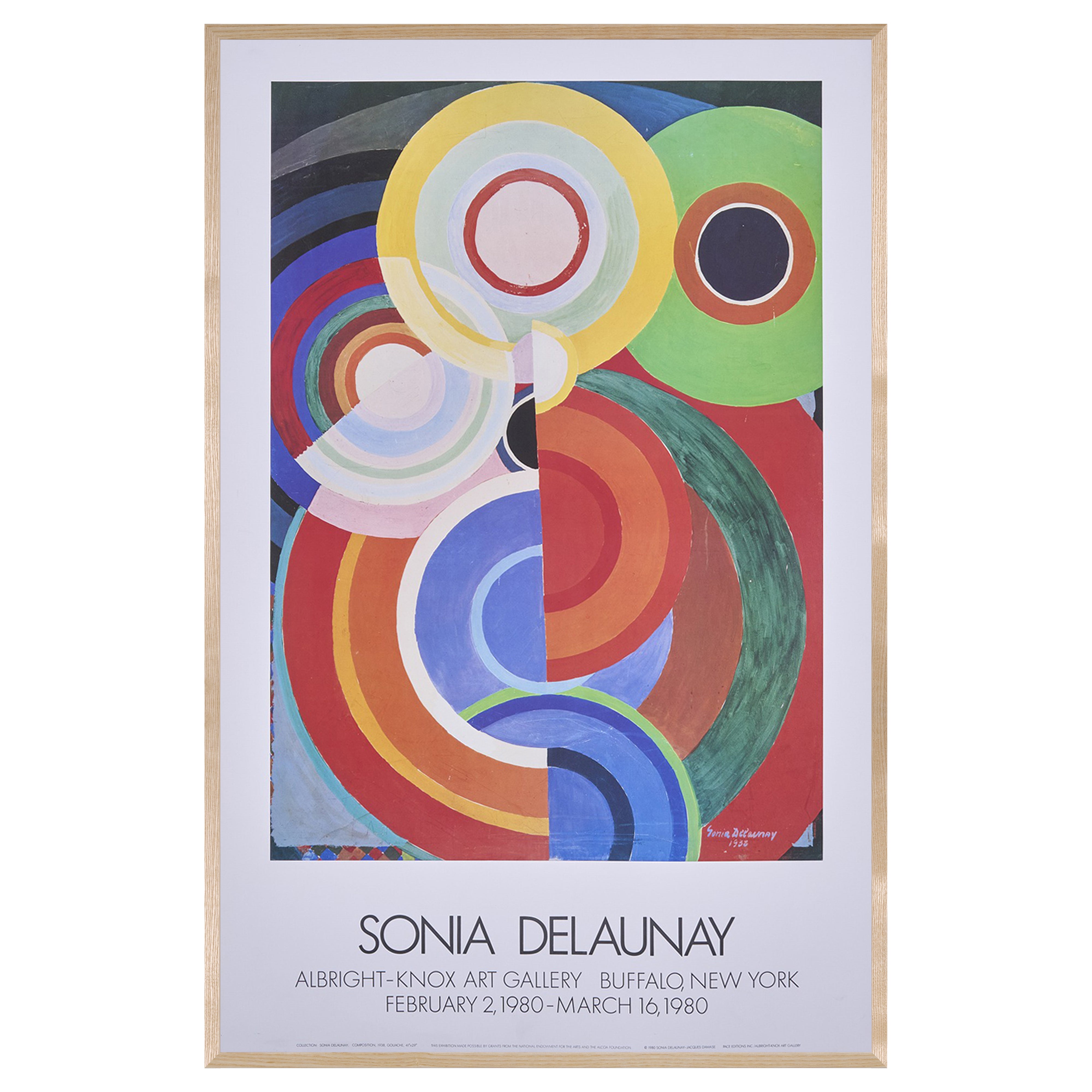 【限定10枚】SONIA DELAUNAY - ALBRIGHT KNOX ART GALLERY, NEW YORK 1980 / ソニア・ドローネー