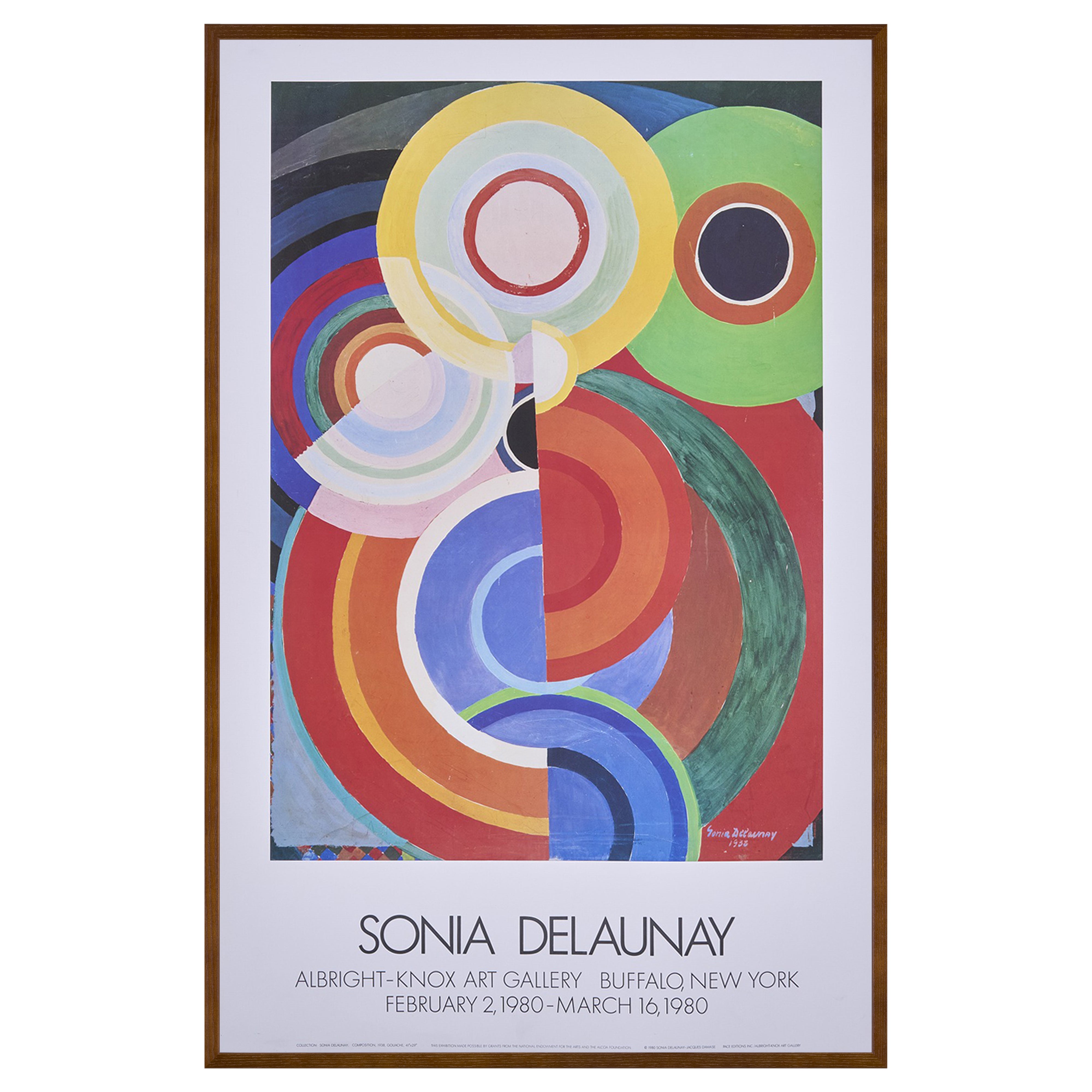 【限定10枚】SONIA DELAUNAY - ALBRIGHT KNOX ART GALLERY, NEW YORK 1980 / ソニア・ドローネー