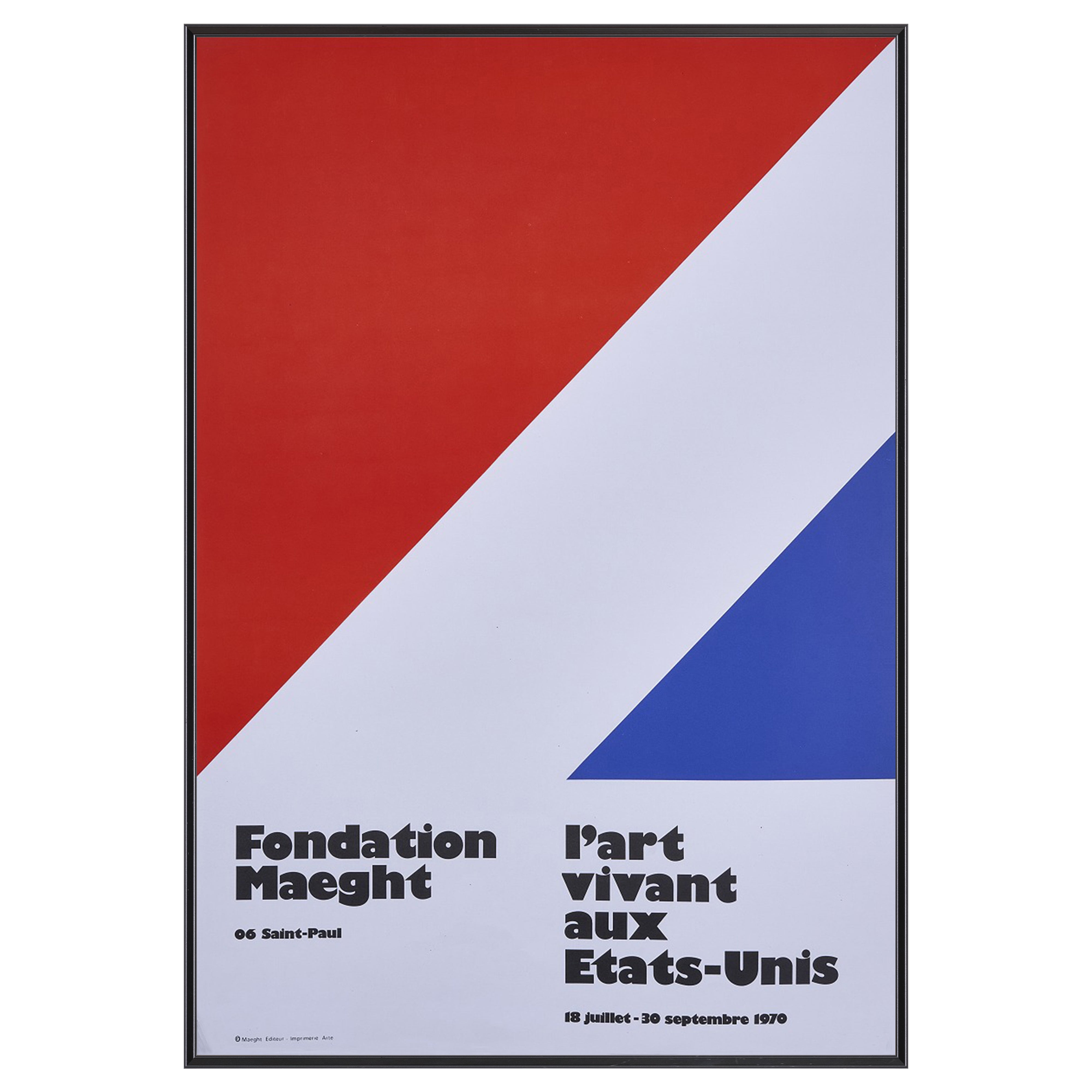 【限定10枚】L'Art Vivant aux Etats-Unis 1970 - Foundation Maeght / エルズワース・ケリー