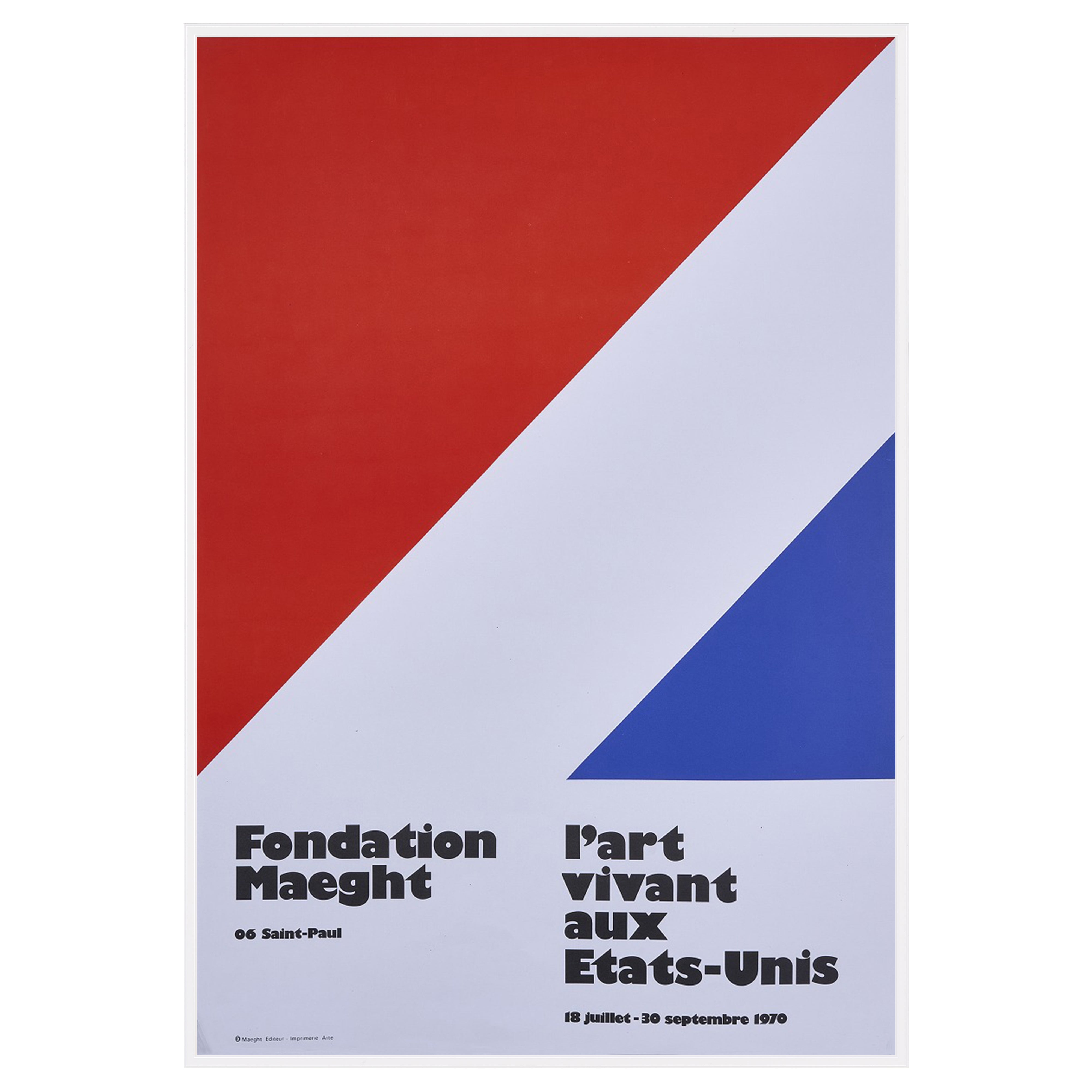 【限定10枚】L'Art Vivant aux Etats-Unis 1970 - Foundation Maeght / エルズワース・ケリー