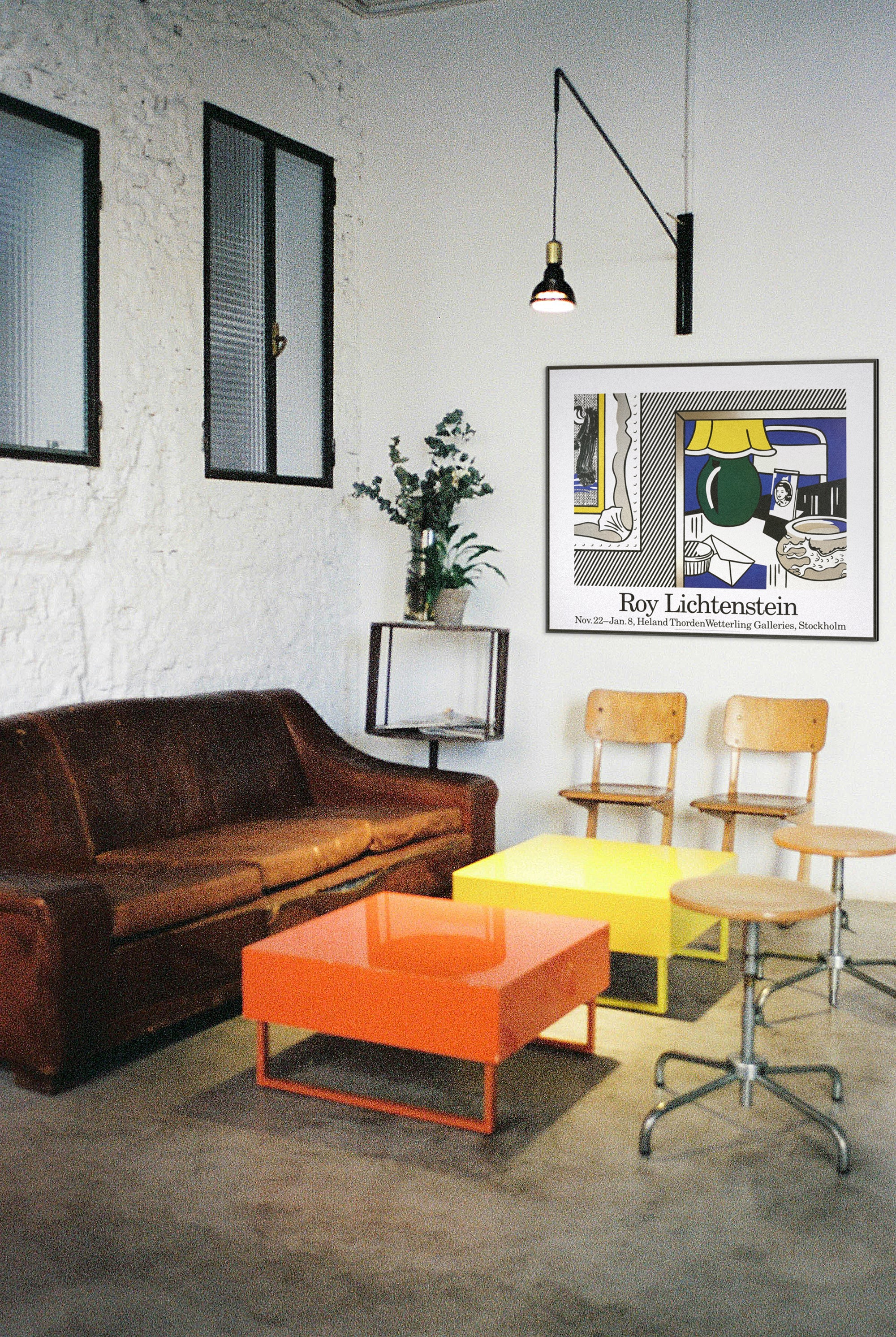 【限定10枚】Two Paintings: Green Lamp 1984 - Heland Thorden Wetterling Galleries, Stockholm 1990s / ロイ・リキテンスタイン