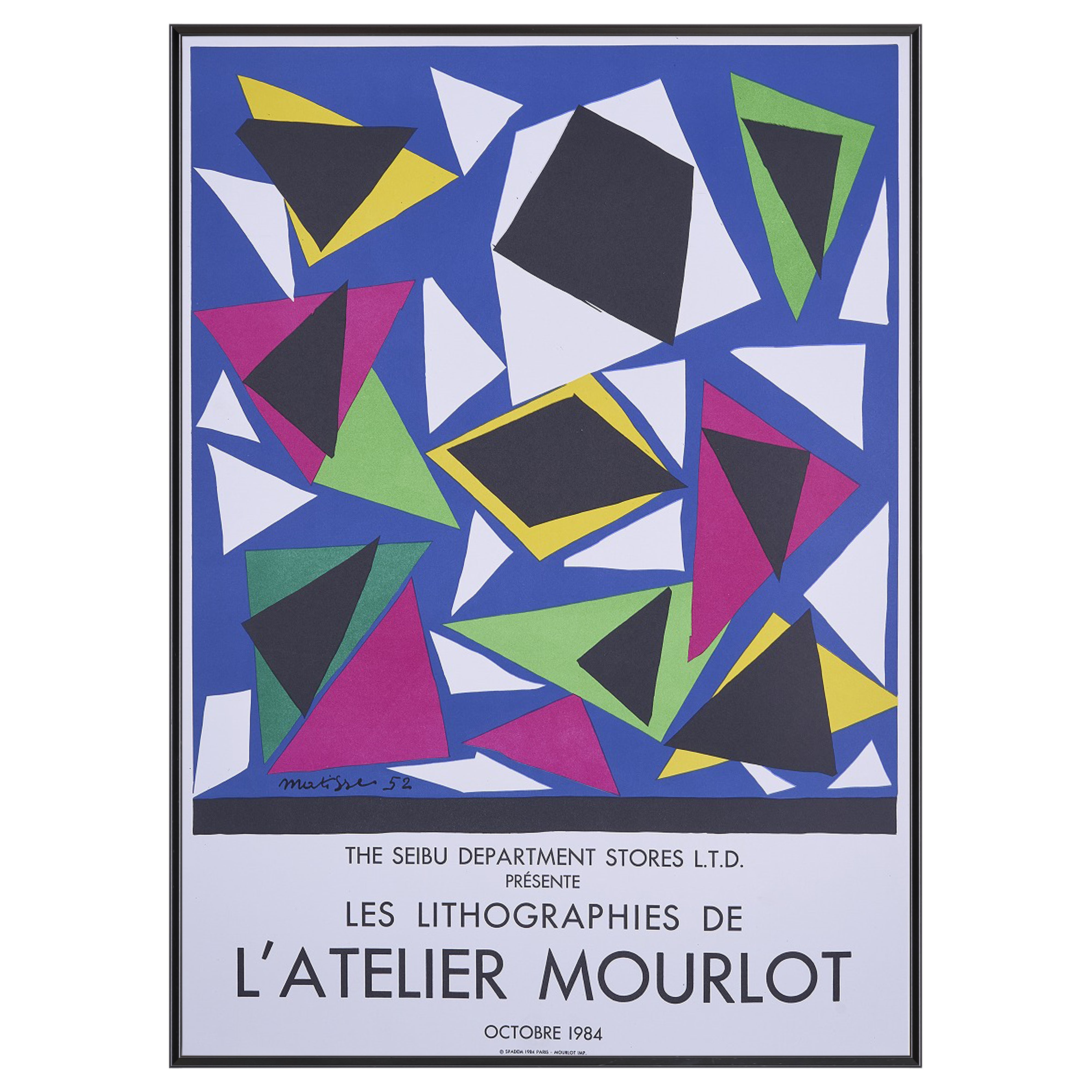 【限定10枚】THE SEIBU DEPARTMENT STORES L.T.D. - LES LITHOGRAPHIES DE L’ATELIER MOURLOT 1984 / アンリ・マティス