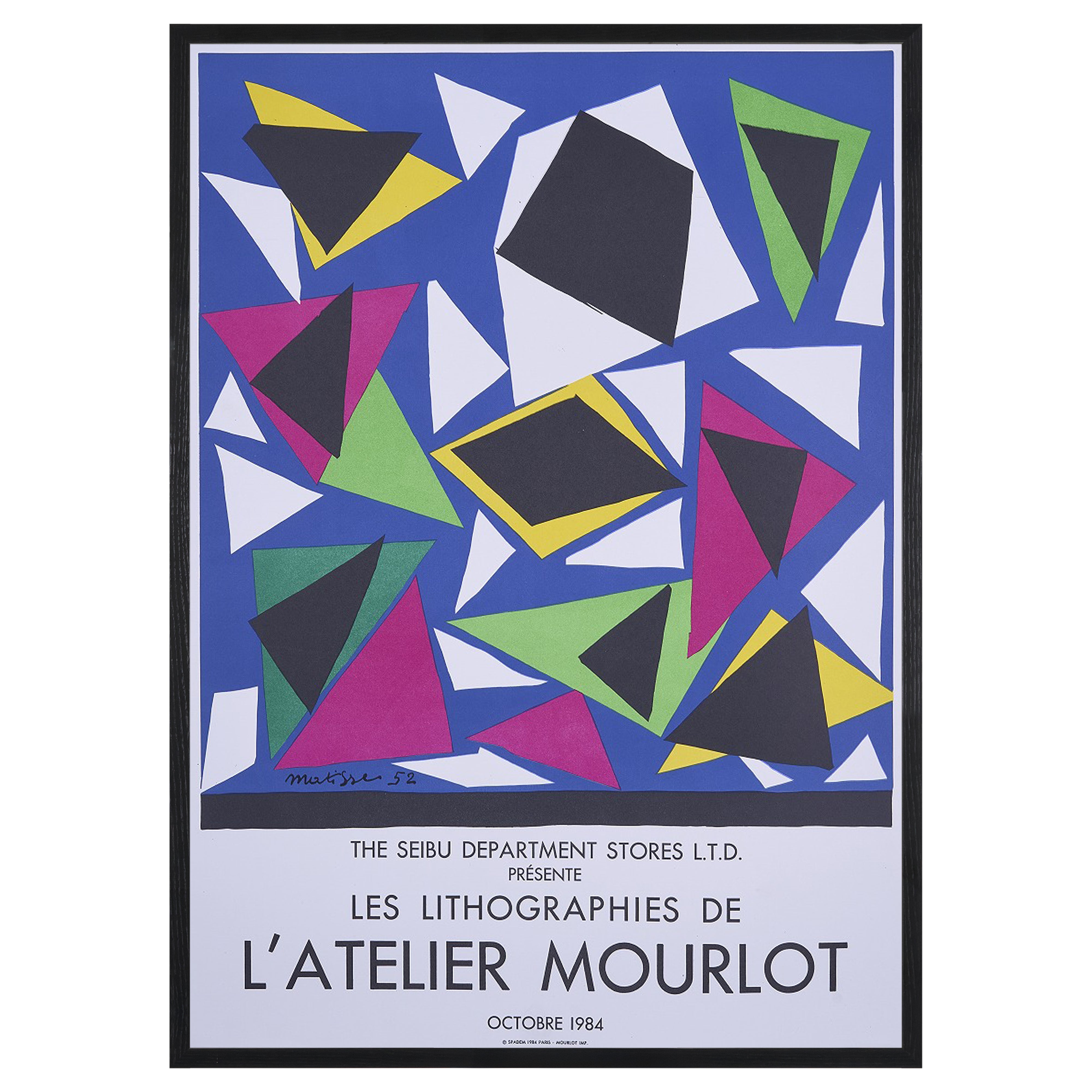 【限定10枚】THE SEIBU DEPARTMENT STORES L.T.D. - LES LITHOGRAPHIES DE L’ATELIER  MOURLOT 1984 / アンリ・マティス