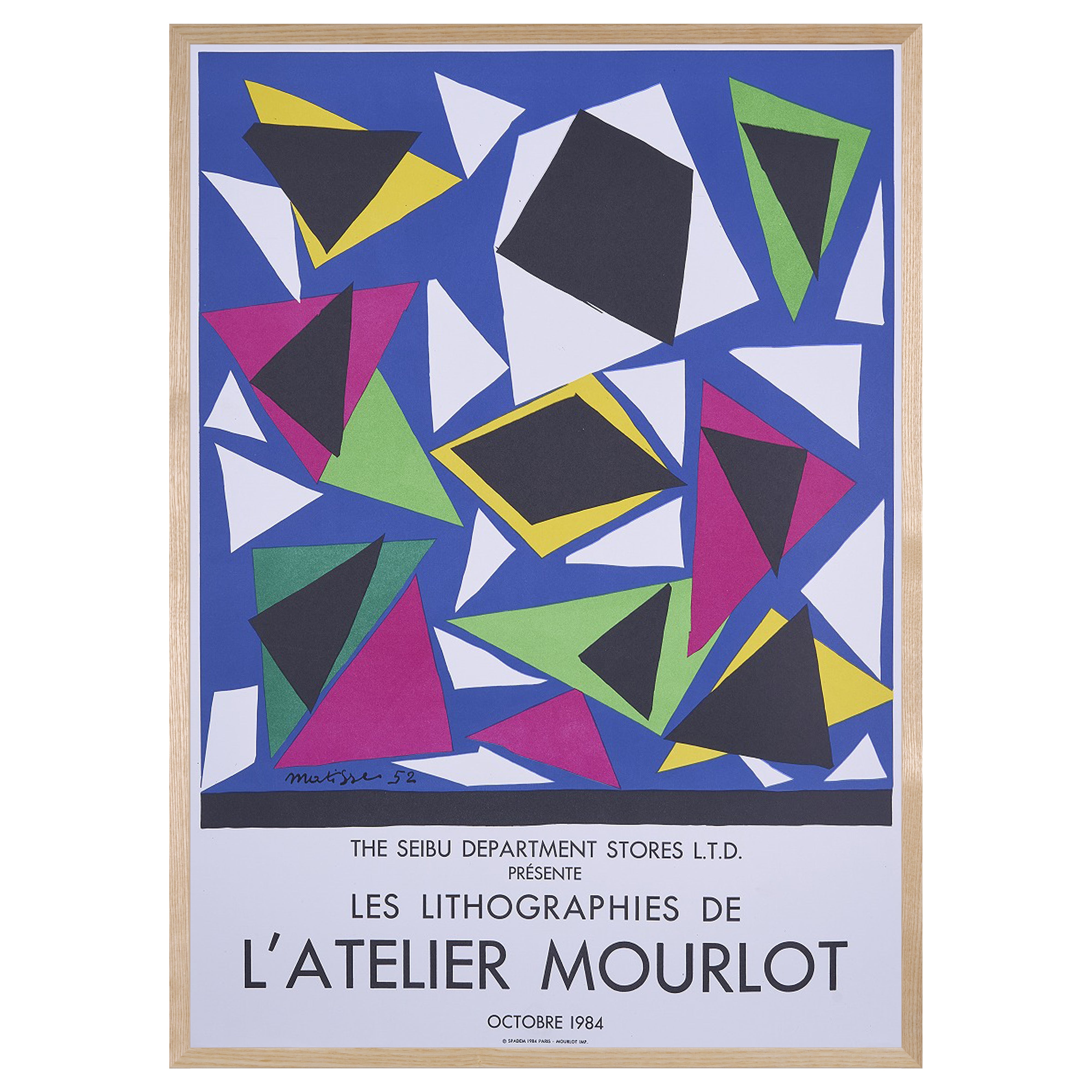 【限定10枚】THE SEIBU DEPARTMENT STORES L.T.D. - LES LITHOGRAPHIES DE L’ATELIER MOURLOT 1984 / アンリ・マティス