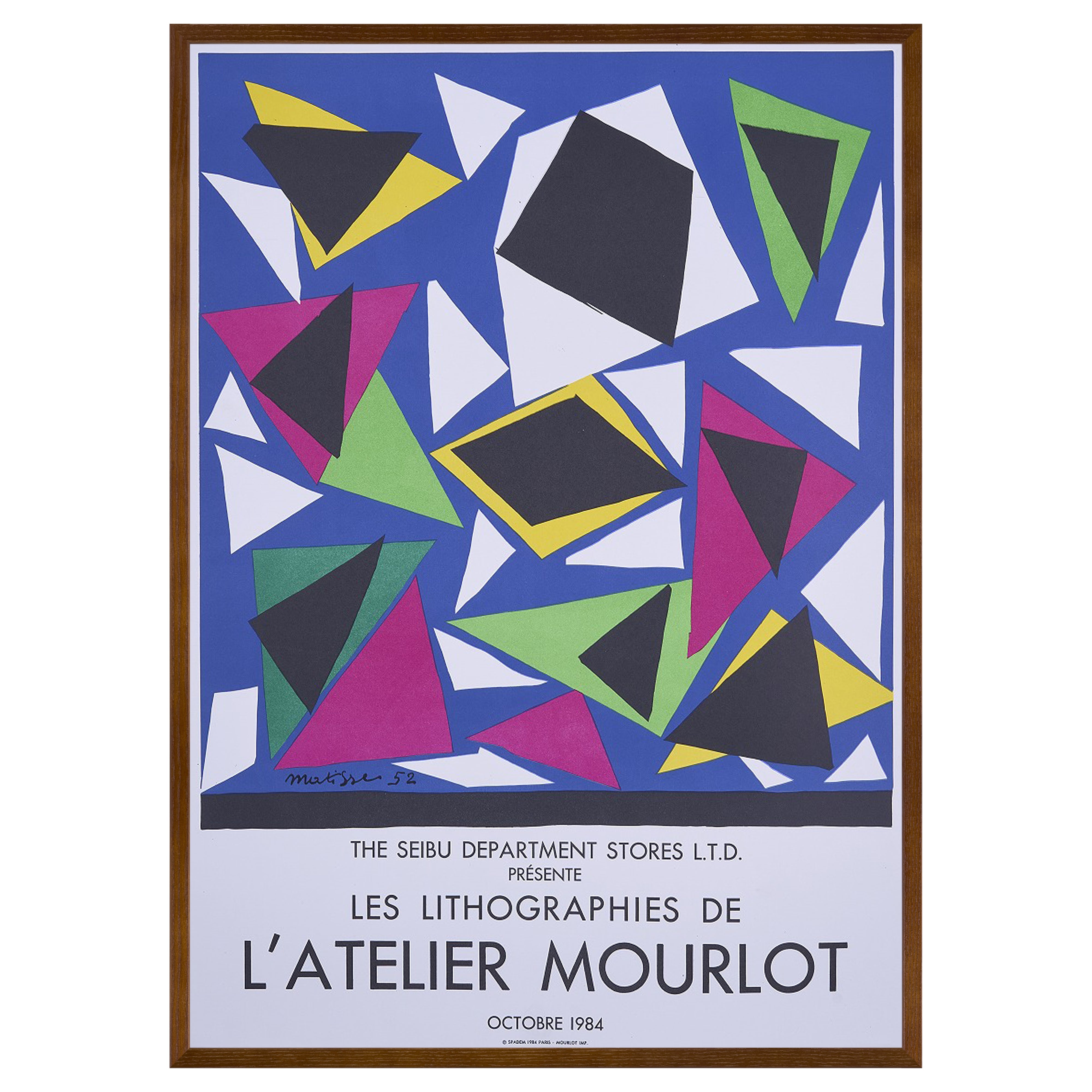 【限定10枚】THE SEIBU DEPARTMENT STORES L.T.D. - LES LITHOGRAPHIES DE L’ATELIER MOURLOT 1984 / アンリ・マティス