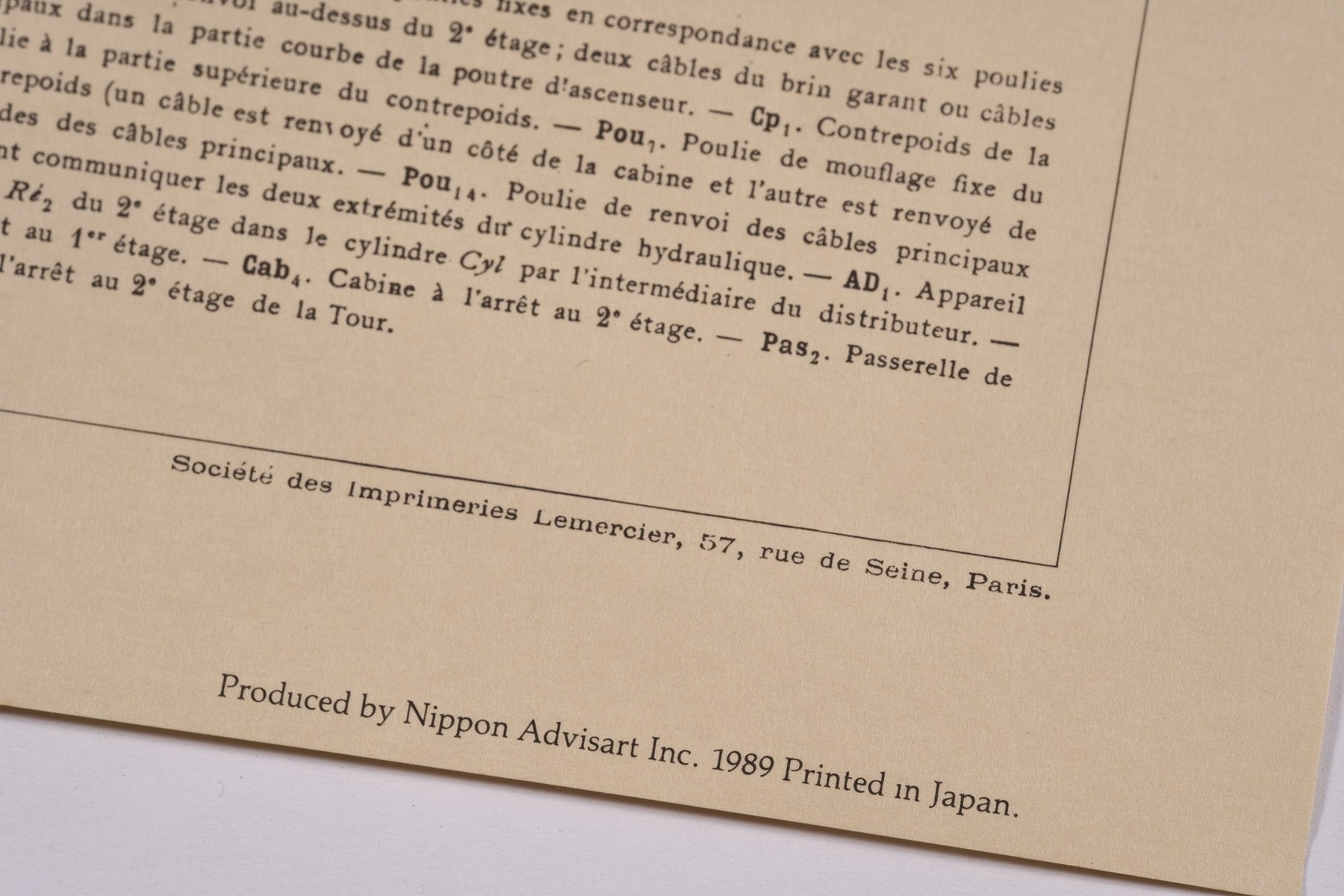 【限定10枚】Exposition du Centenaire de la Tour Eiffel au Japon 1989 / アノニマス