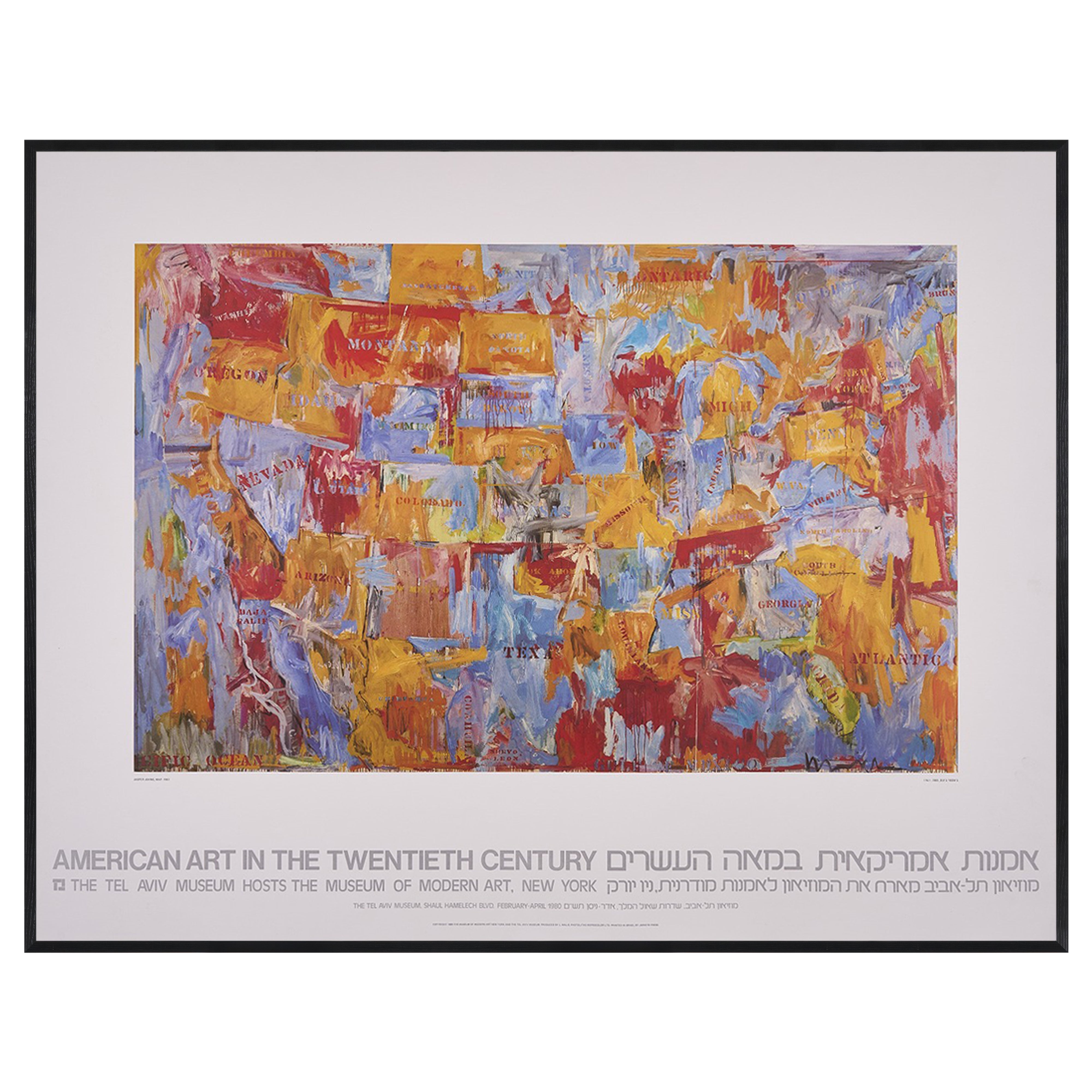 【限定10枚】AMERICAN ART IN THE TWENTIETH CENTURY - THE TEL AVIV MUSEUM 1980 / ジャスパー・ジョーンズ