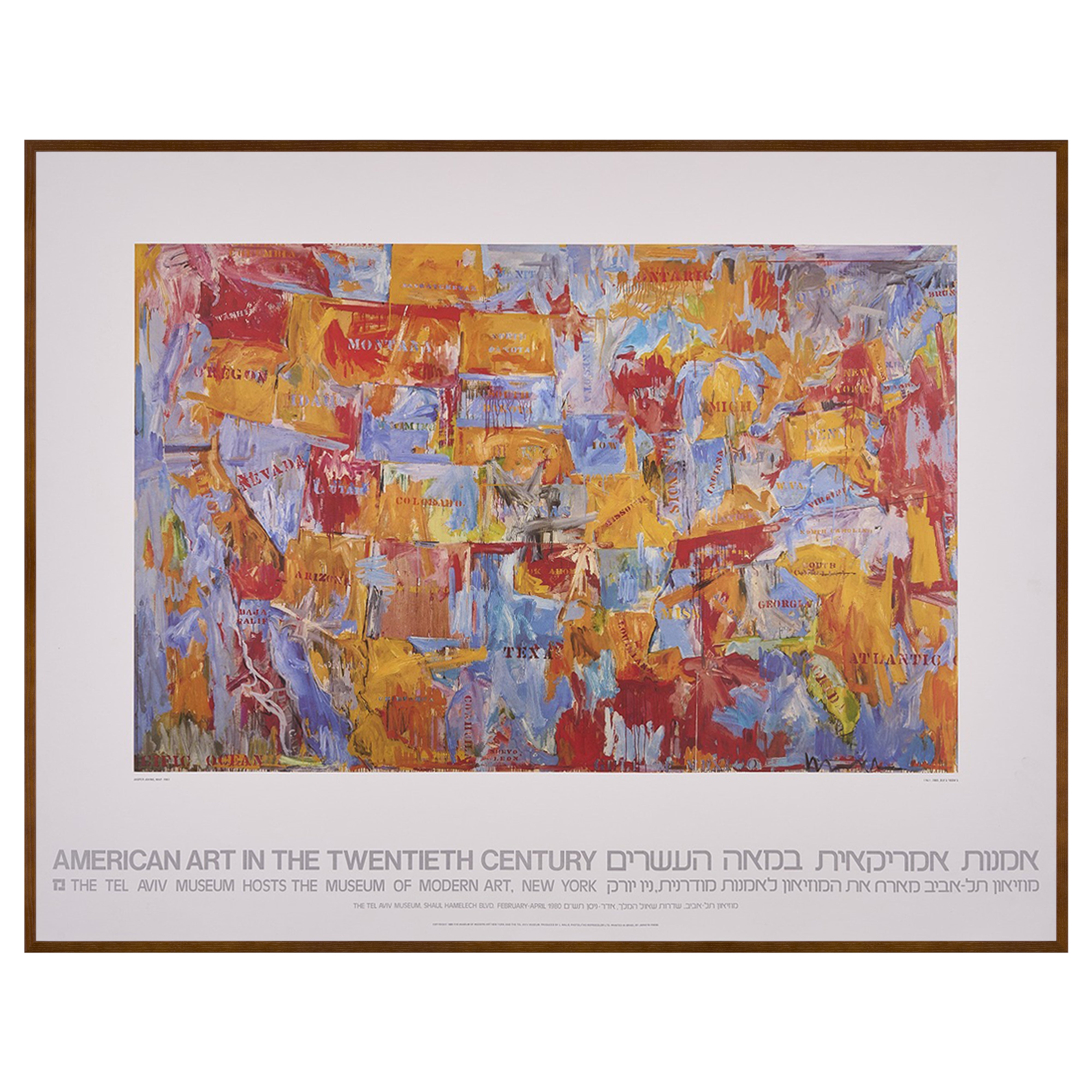 【限定10枚】AMERICAN ART IN THE TWENTIETH CENTURY - THE TEL AVIV MUSEUM 1980 / ジャスパー・ジョーンズ