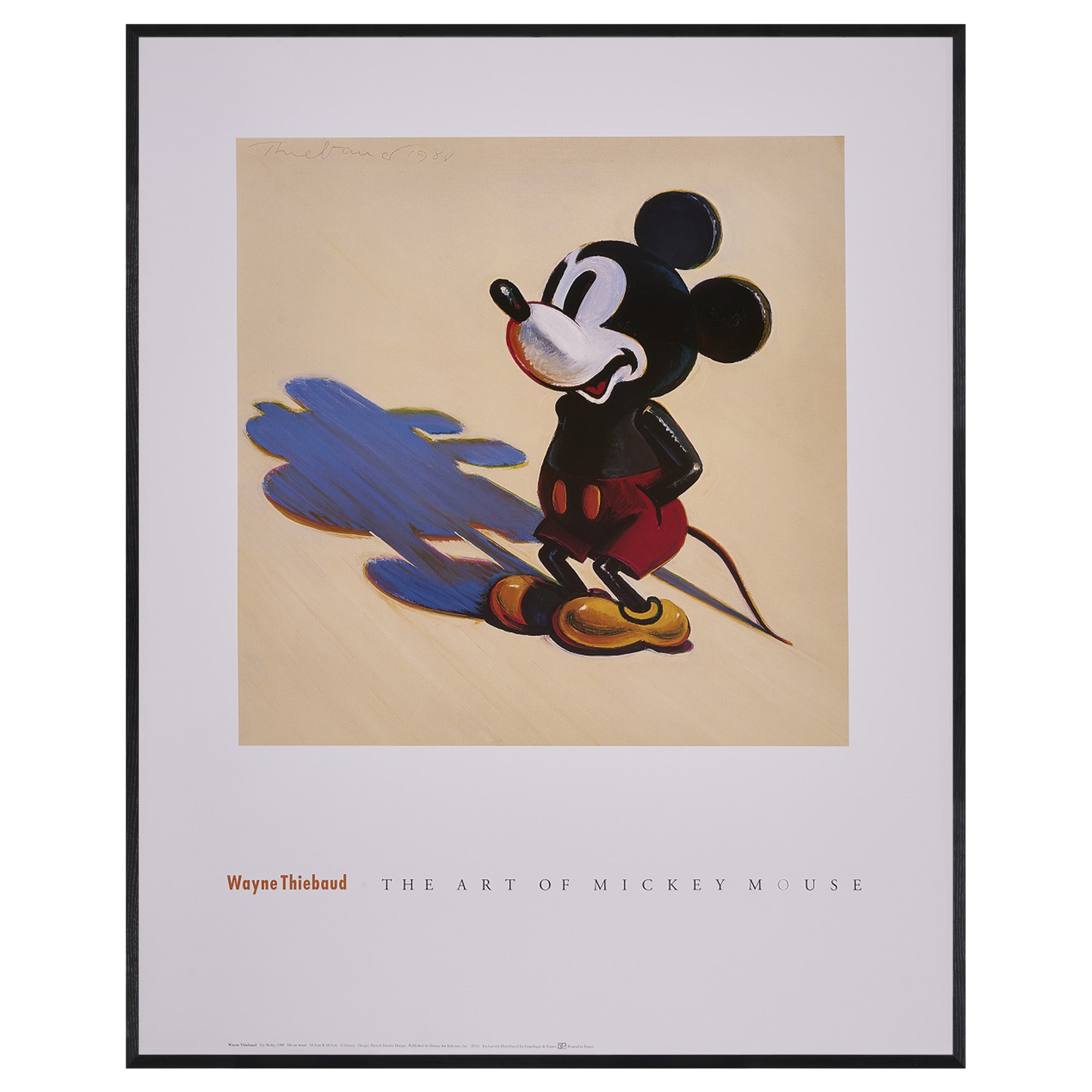 【限定15枚】Toy Mickey 1988 - THE ART OF MICKEY MOUSE 1990s (Big) / ウェイン・ティボー