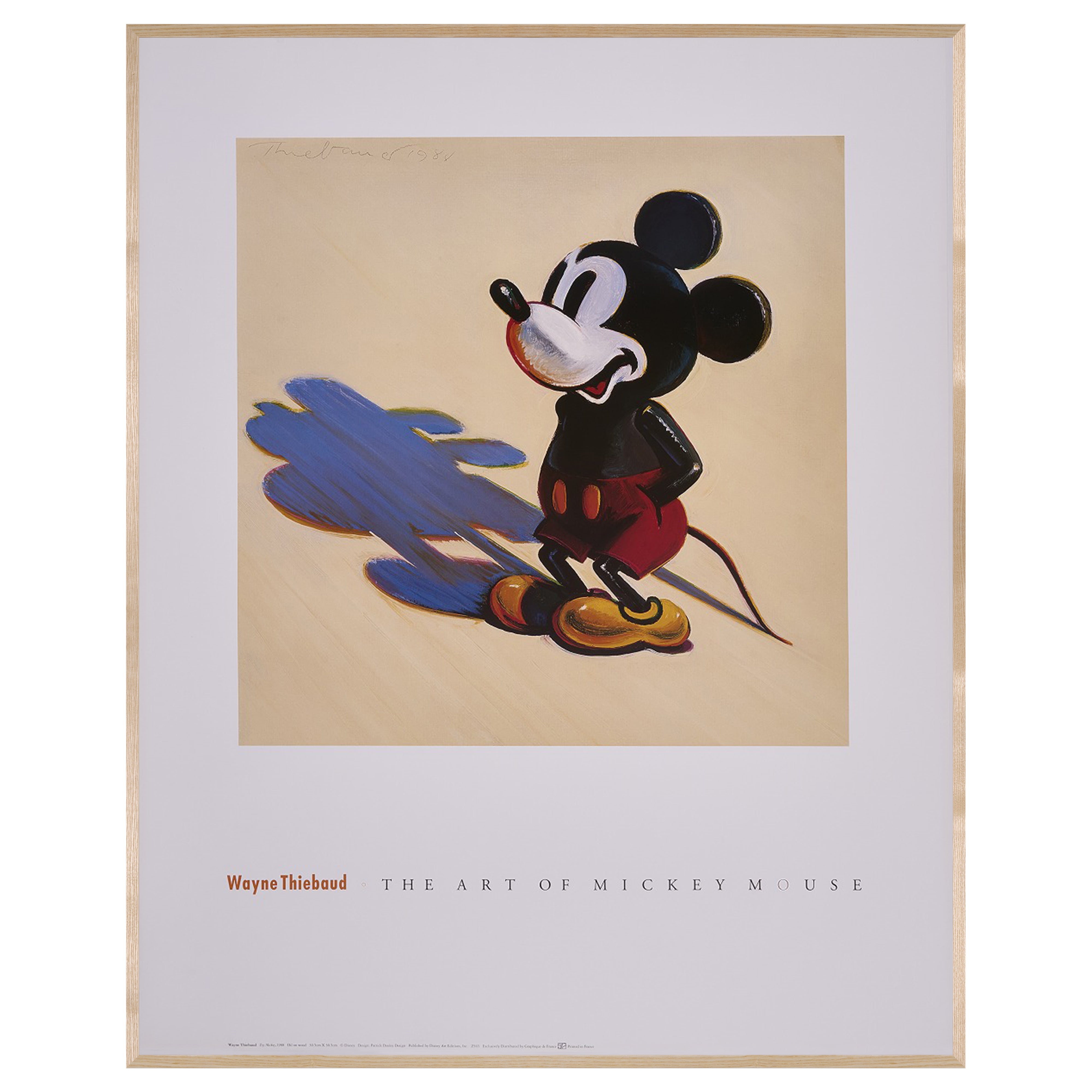 【限定15枚】Toy Mickey 1988 - THE ART OF MICKEY MOUSE 1990s (Big) / ウェイン・ティボー