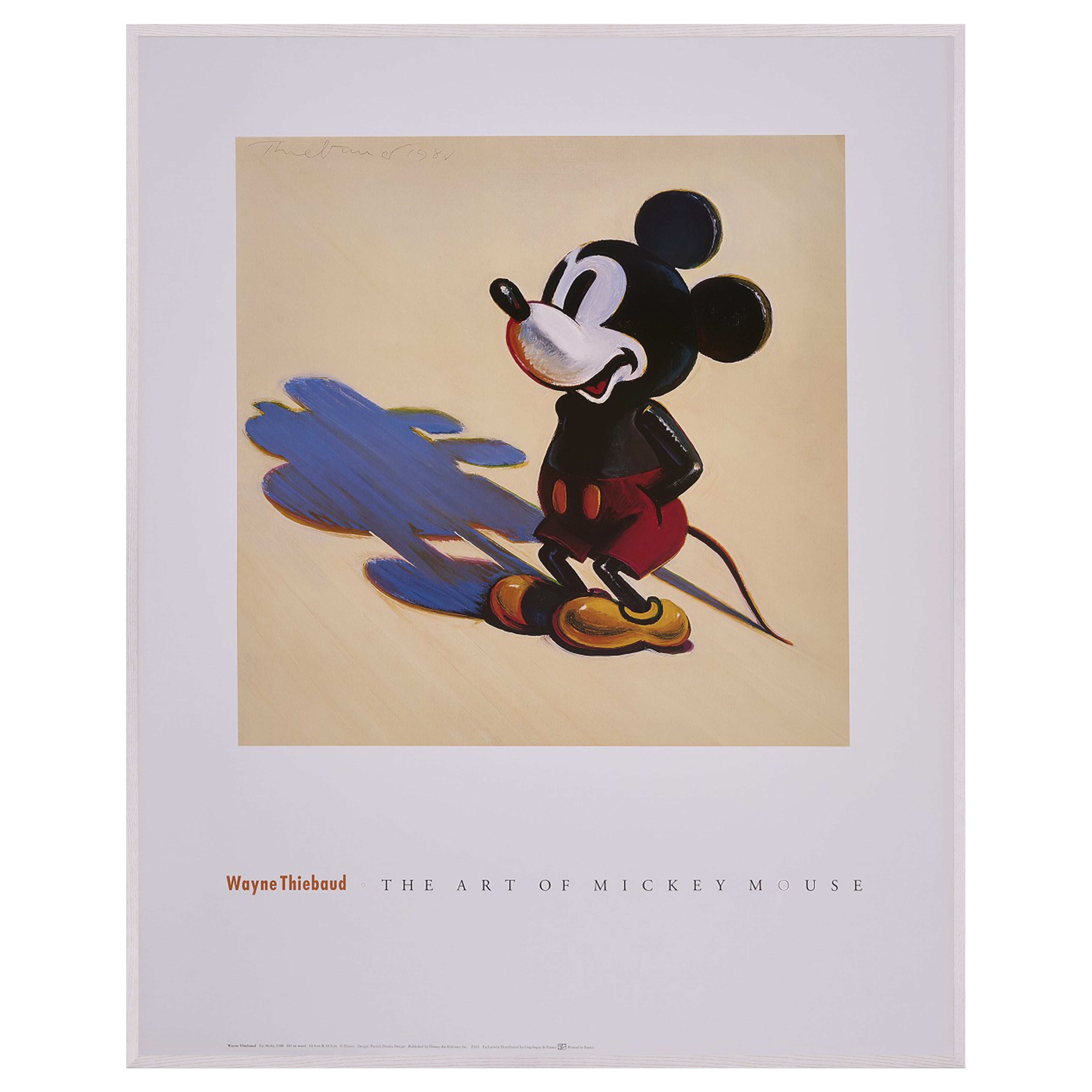 【限定15枚】Toy Mickey 1988 - THE ART OF MICKEY MOUSE 1990s (Big) / ウェイン・ティボー