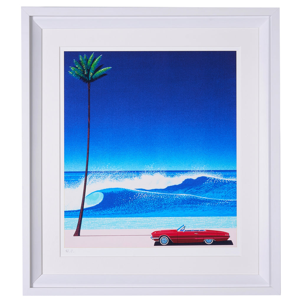 レア永井博 思いこみ 額装レアポスター 鈴木和人シティポップ  