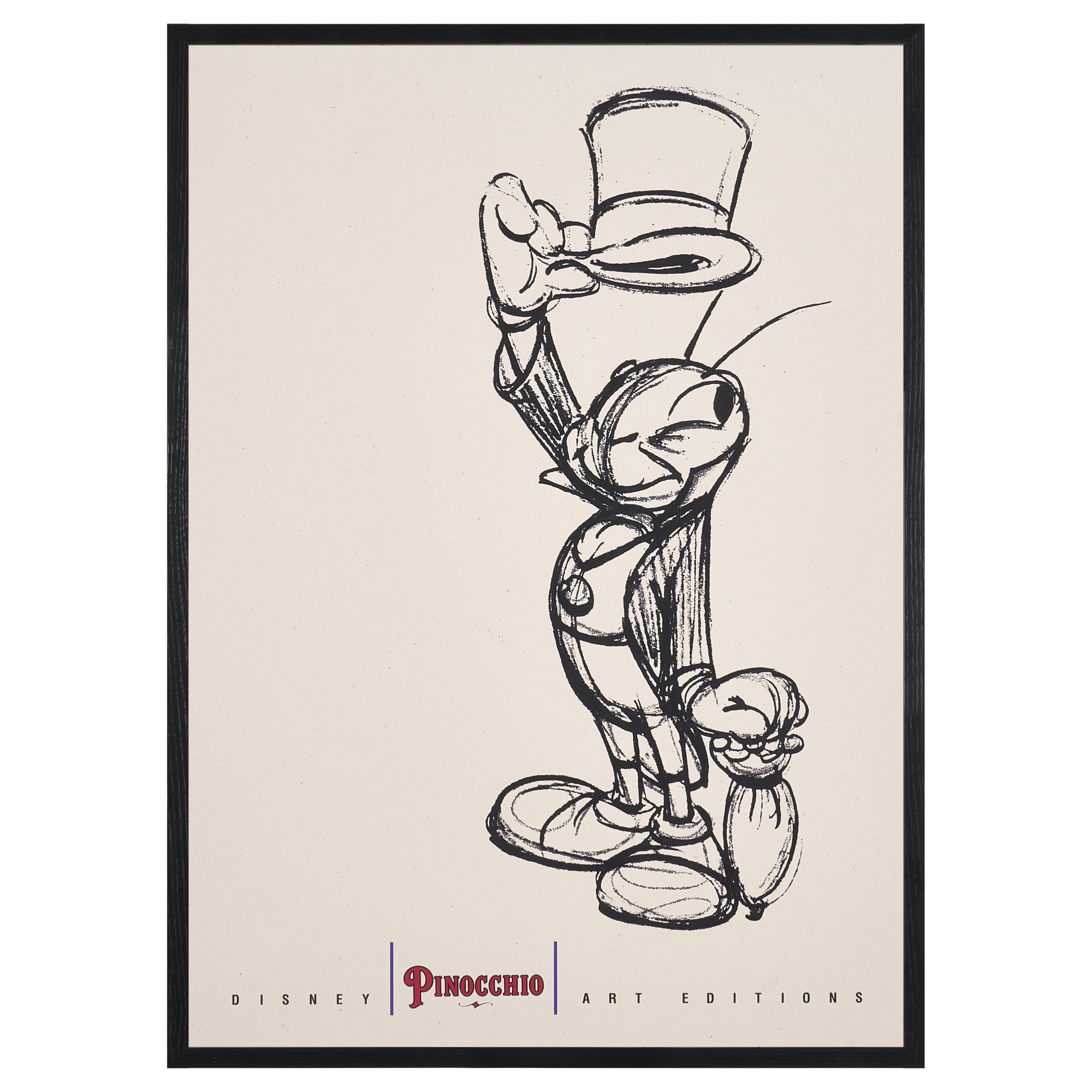 【限定10枚】PINOCCHIO "Jiminy Cricket" - Disney Art Editions 1994 / ディズニー