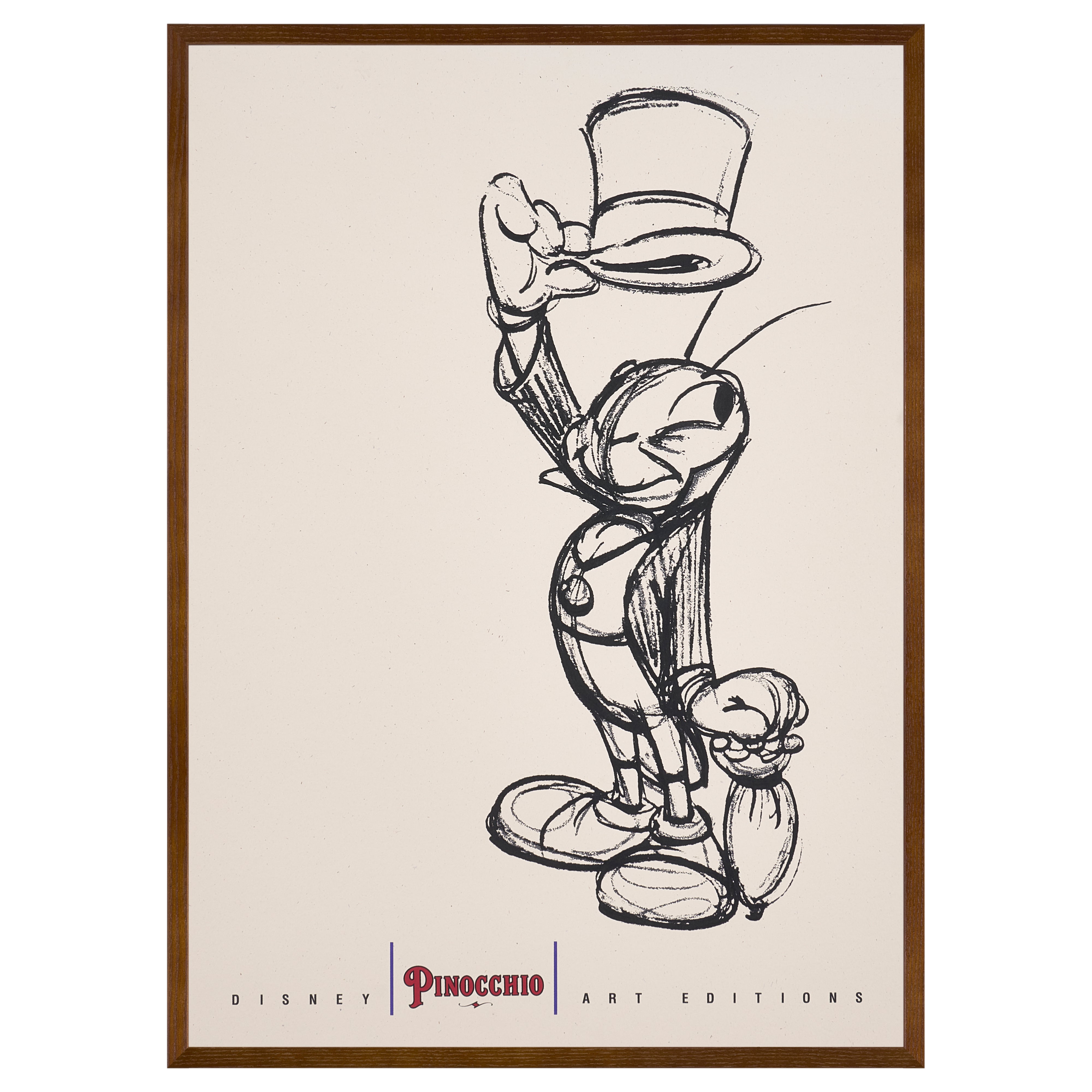 【限定10枚】PINOCCHIO "Jiminy Cricket" - Disney Art Editions 1994 / ディズニー