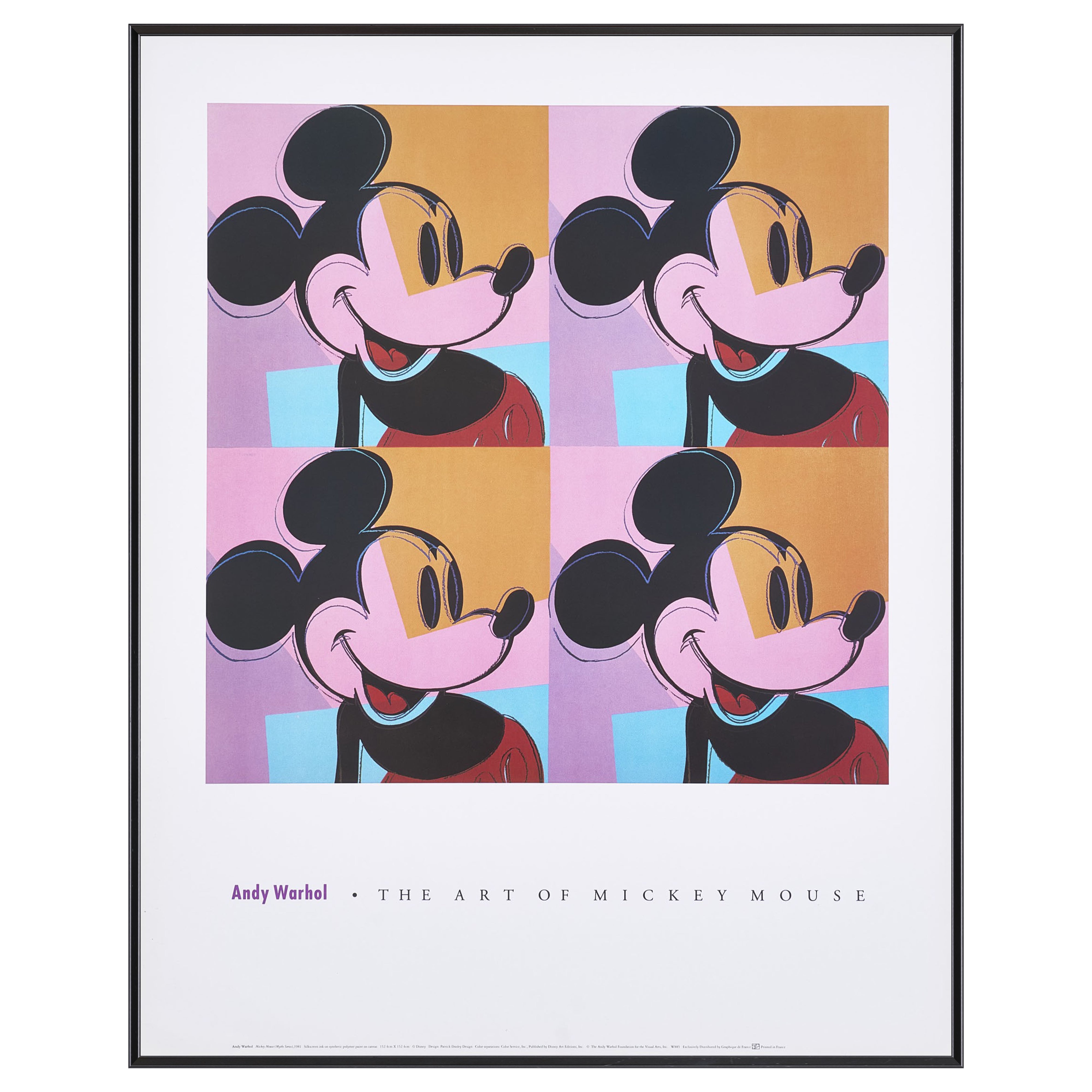 【限定10枚】MICKEY MOUSE 1981 - THE ART OF MICKEY MOUSE 1990s (Small) / アンディ・ウォーホル