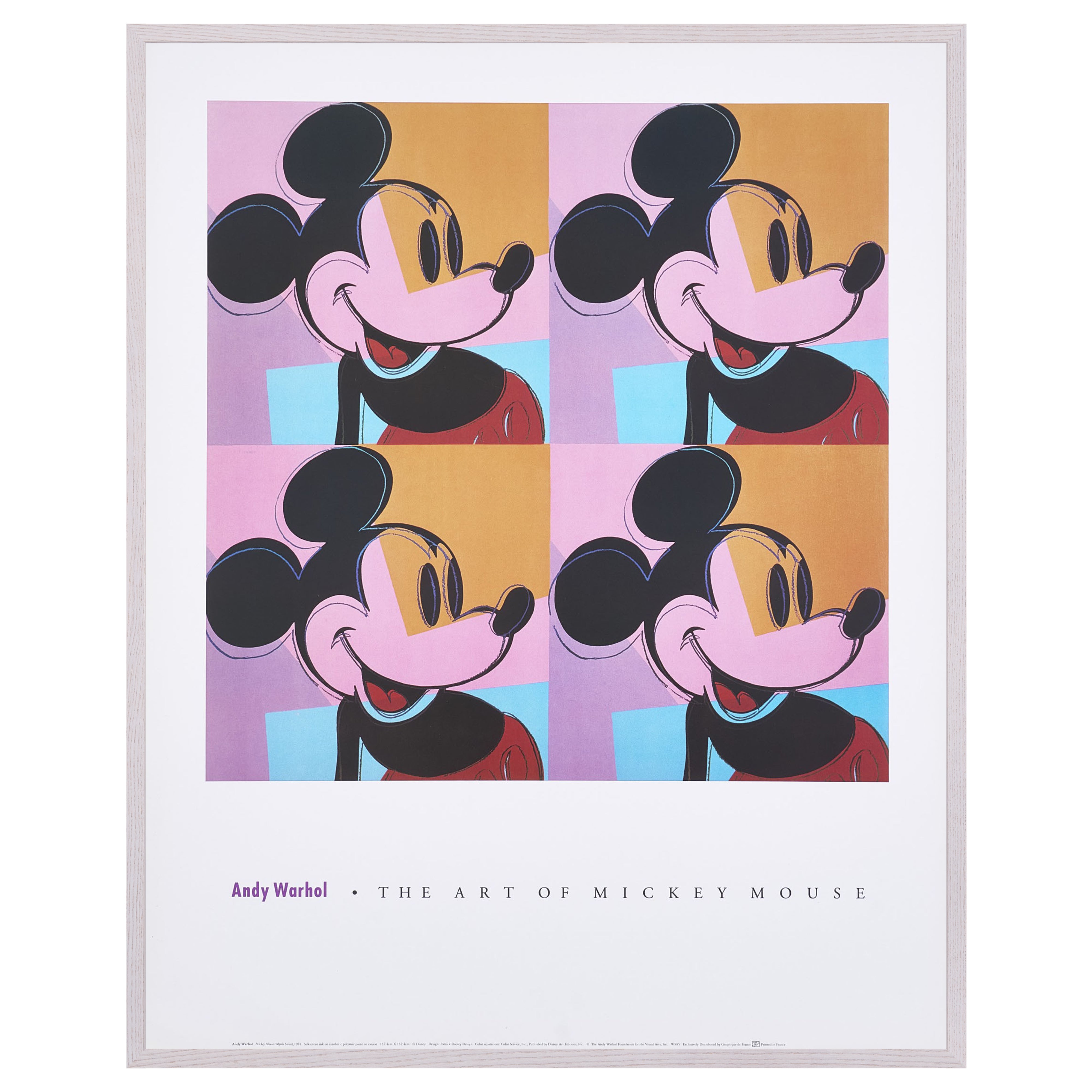 【限定10枚】MICKEY MOUSE 1981 - THE ART OF MICKEY MOUSE 1990s (Small) / アンディ・ウォーホル