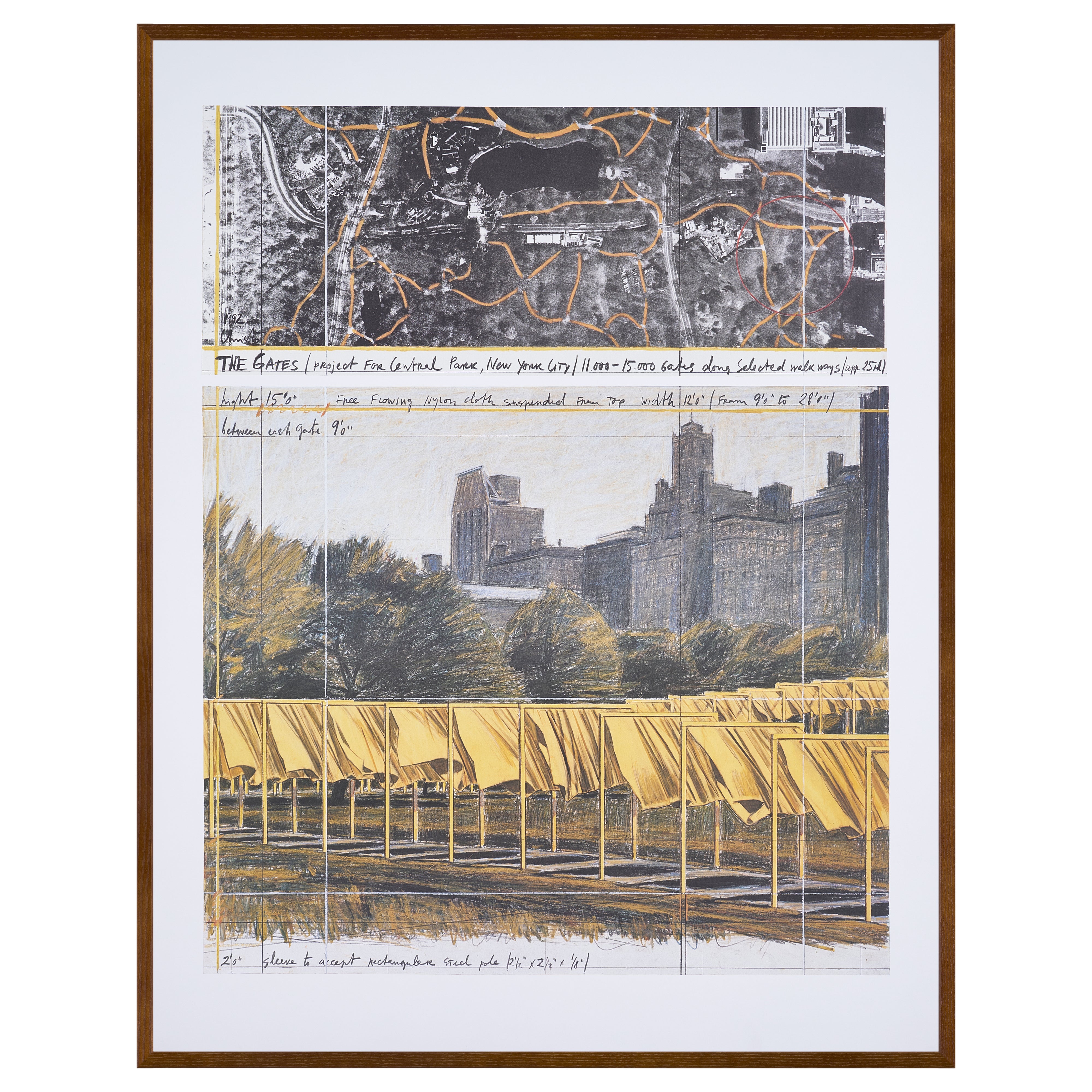 【限定10枚】The Gates, Project for Central Park, New York City 1992 - Nouvelles Images 1996 / クリスト＆ジャンヌ=クロード