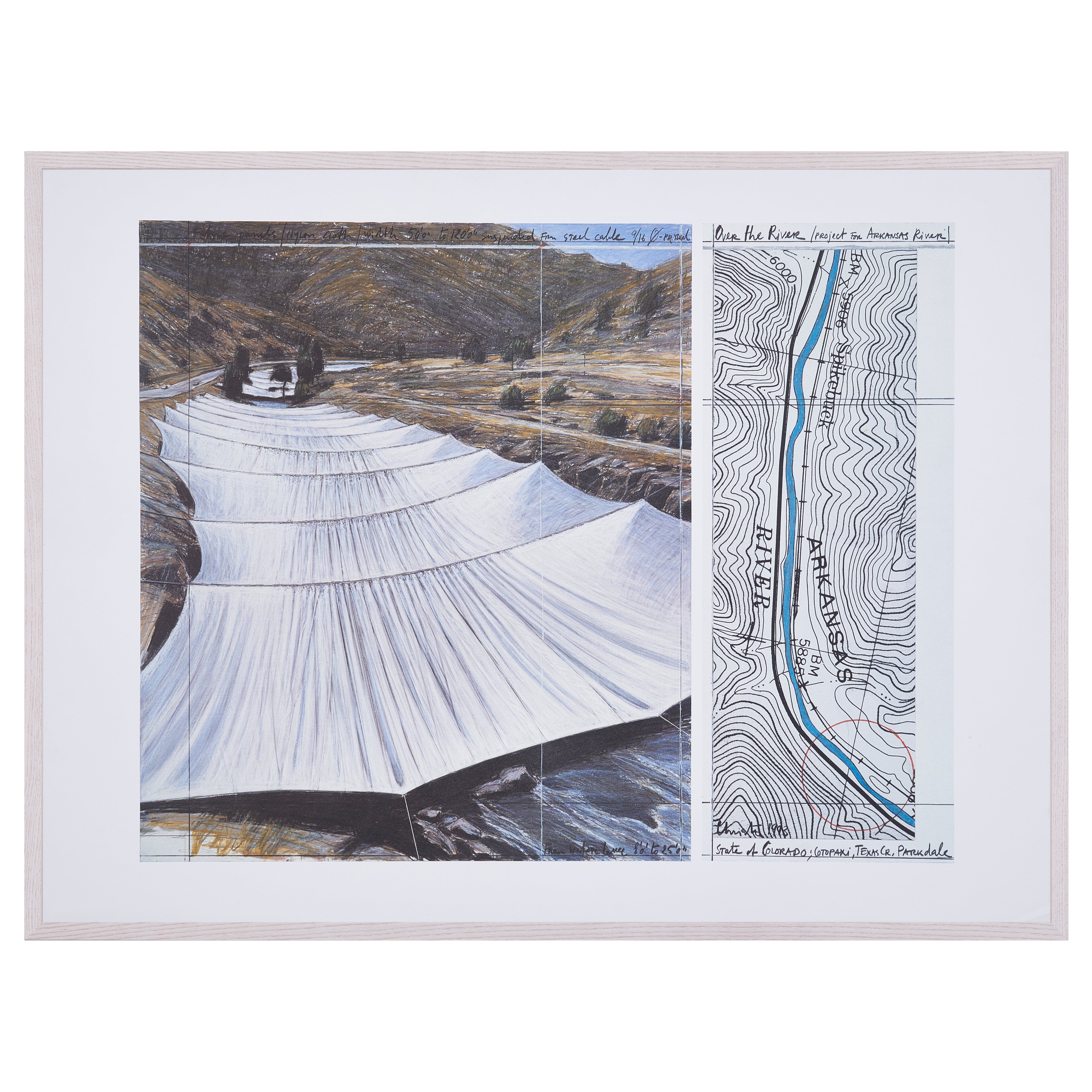 【限定10枚】Over the River, Project for the Arkansas River 1993 - Nouvelles Images 1996  / クリスト＆ジャンヌ=クロード