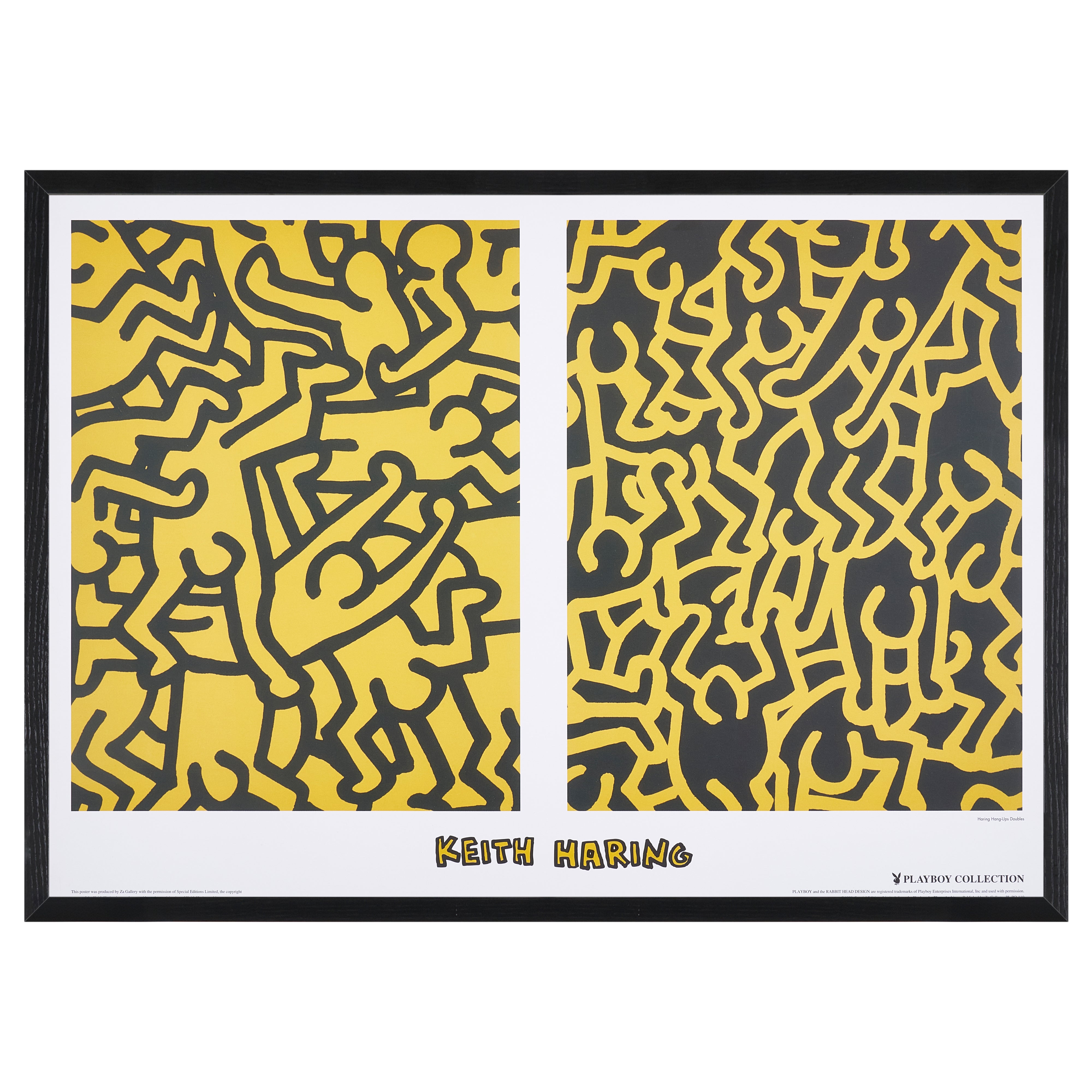 Keith Haring アート作品 2点セット 限定30枚】Haring Hang-Ups Doubles 1986 - Za Gallery 1999