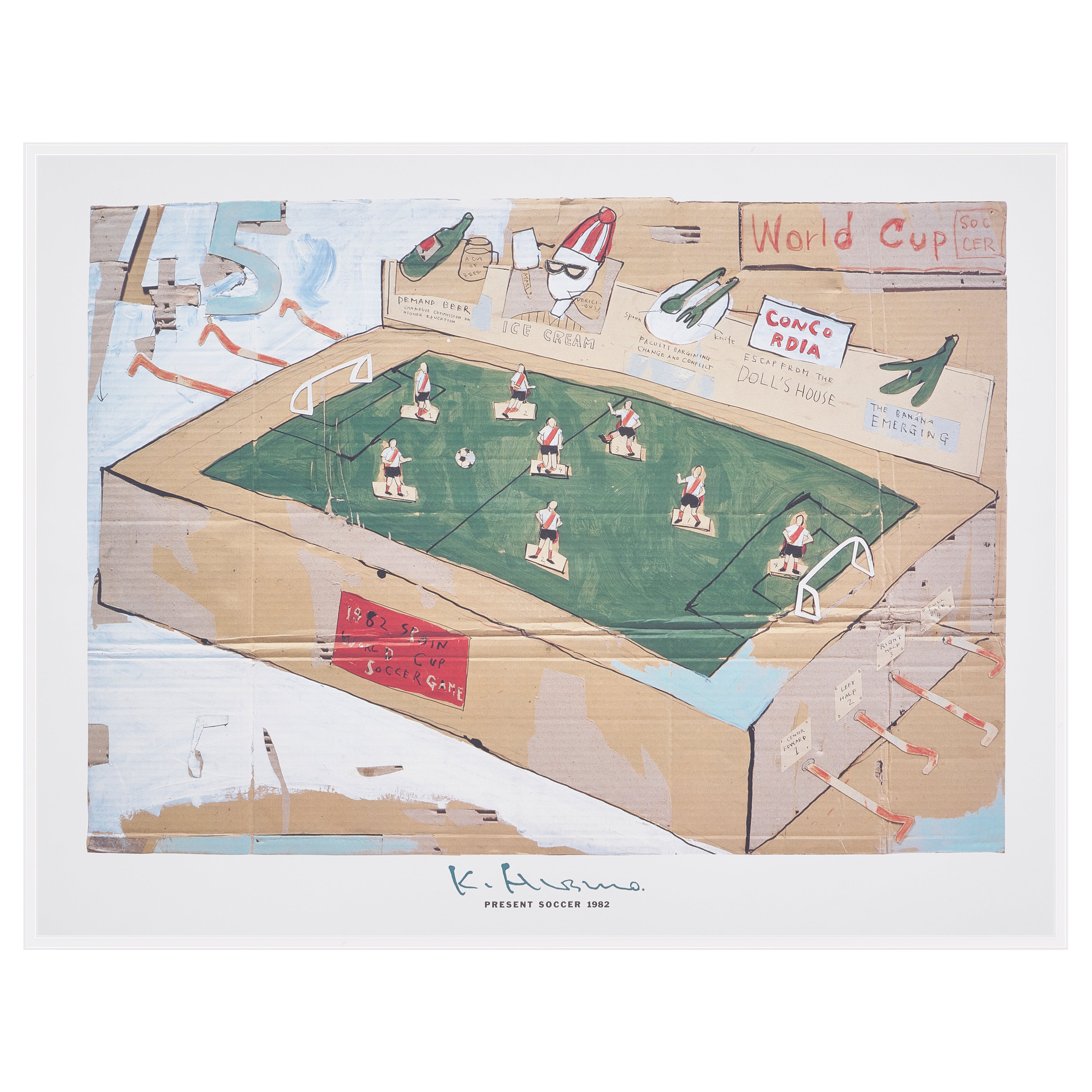 限定50枚】PRESENT SOCCER 1982 / 日比野 克彦 | POP ART BANANAS