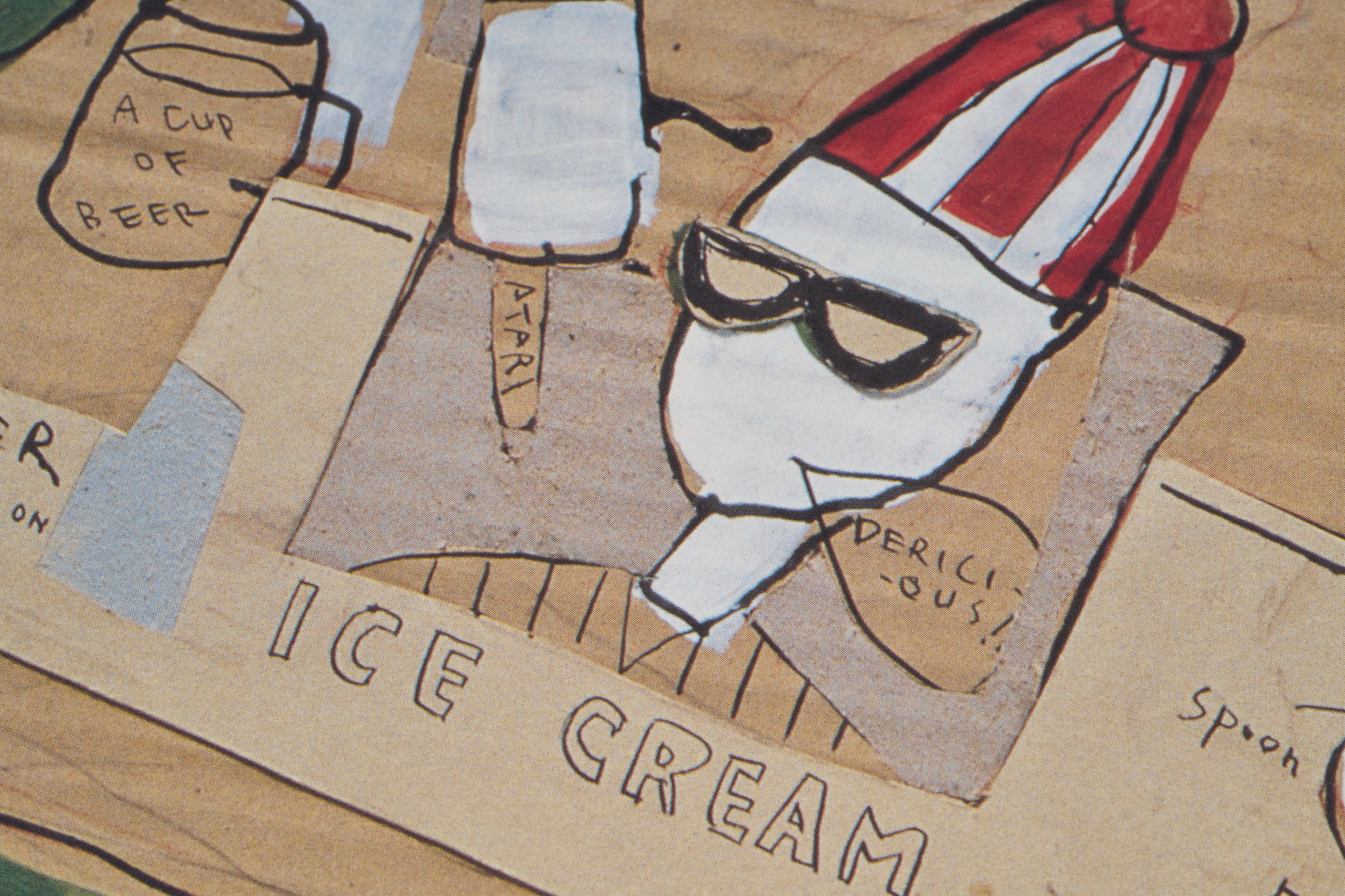 ビンテージポスター　 日比野克彦　PRESENT SOCCER 1982 限定50枚】PRESENT SOCCER 1982 / 日比野 克彦 | POP ART BANANAS