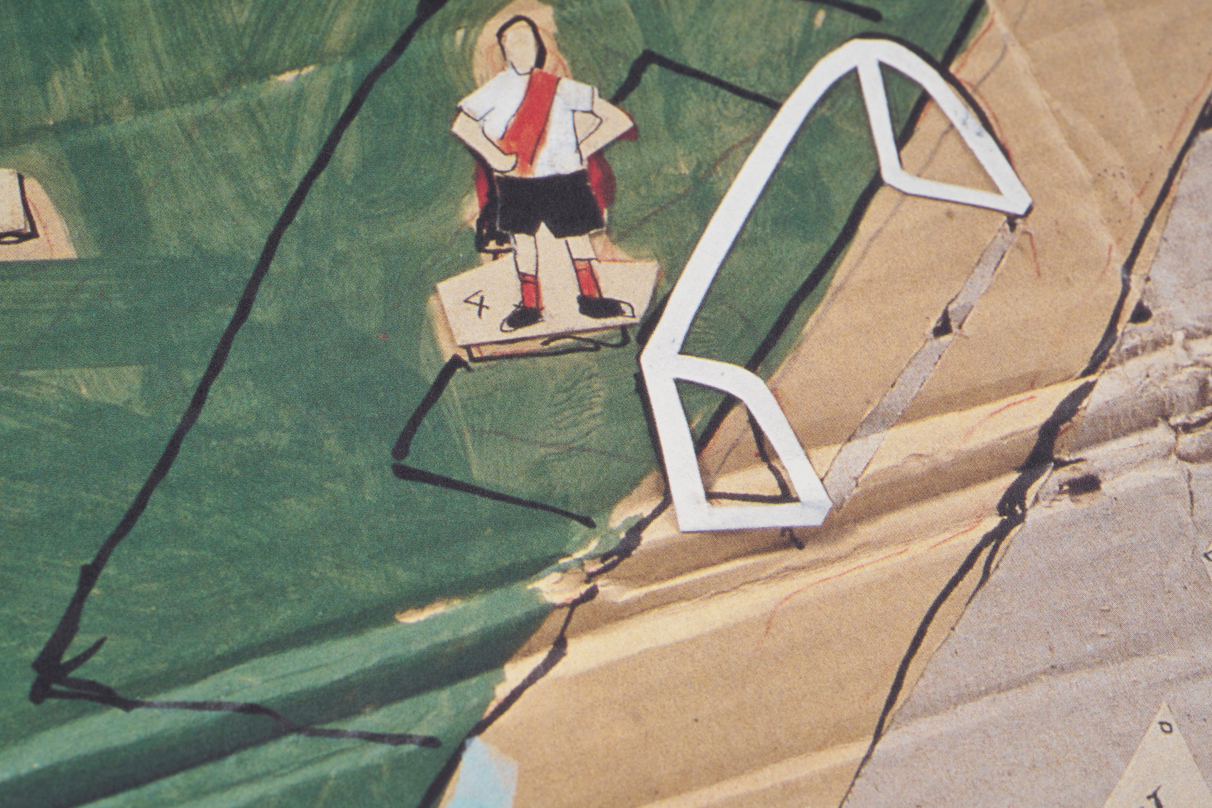 ビンテージポスター　 日比野克彦　PRESENT SOCCER 1982 限定50枚】PRESENT SOCCER 1982 / 日比野 克彦 | POP ART BANANAS