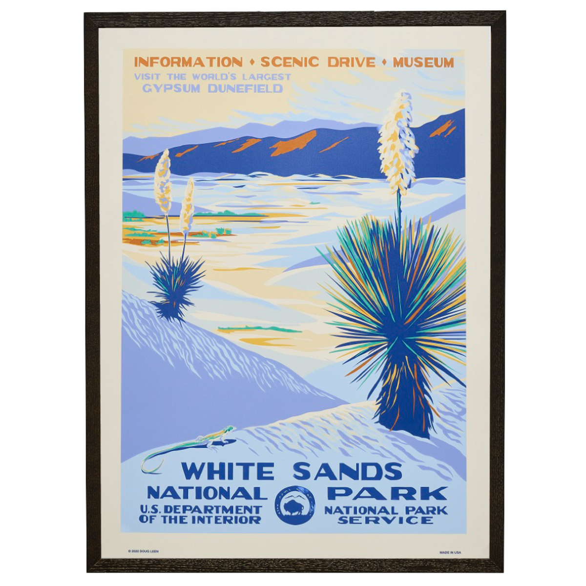 再入荷【限定5枚】ホワイトサンズ国定公園 / アメリカ国立公園ポスター 再入荷【限定5枚】ホワイトサンズ国定公園 / アメリカ国立公園ポスター