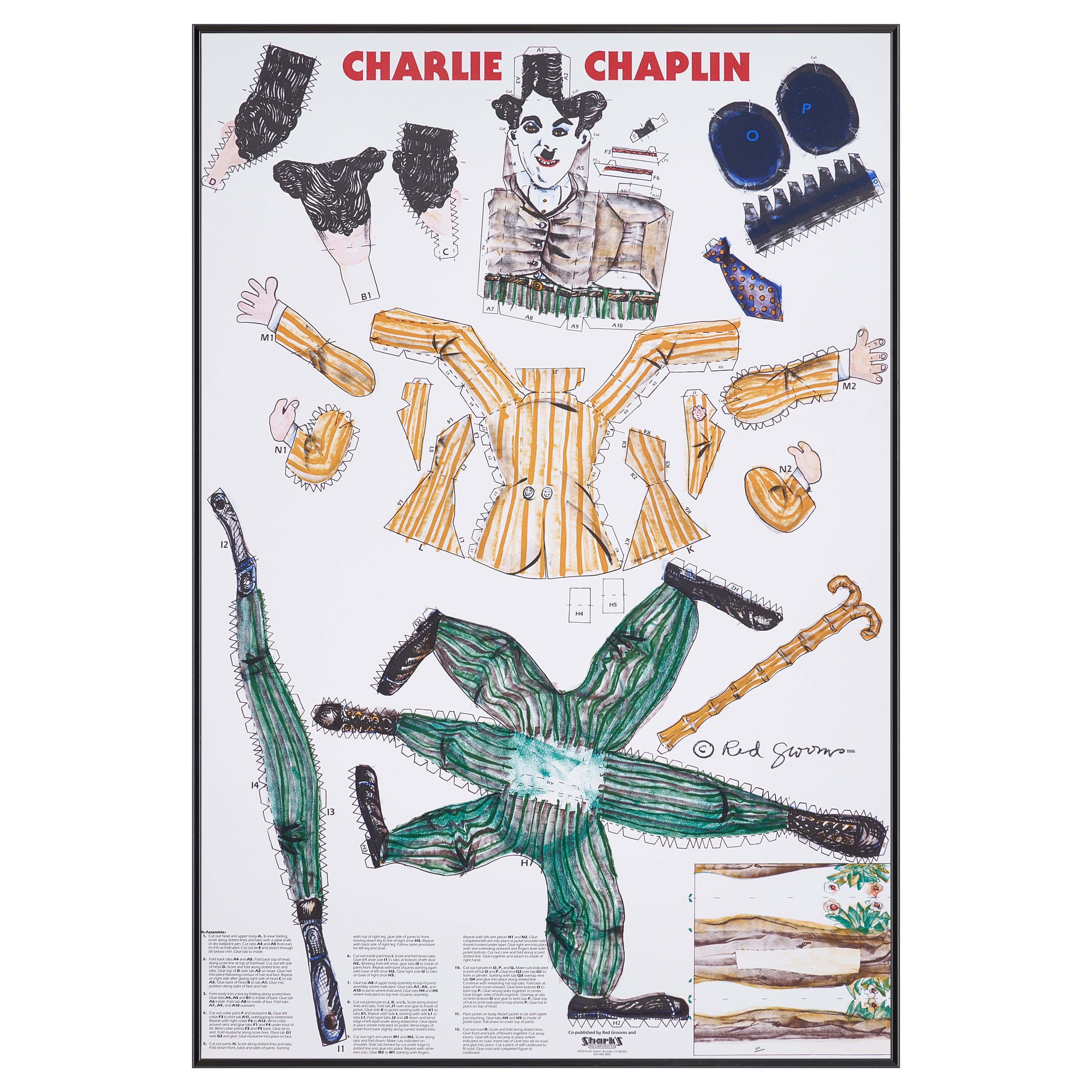 【限定5枚】CHARLIE CHAPLIN 1986 - Shark's Incorporated 1986 / レッド・グルームス