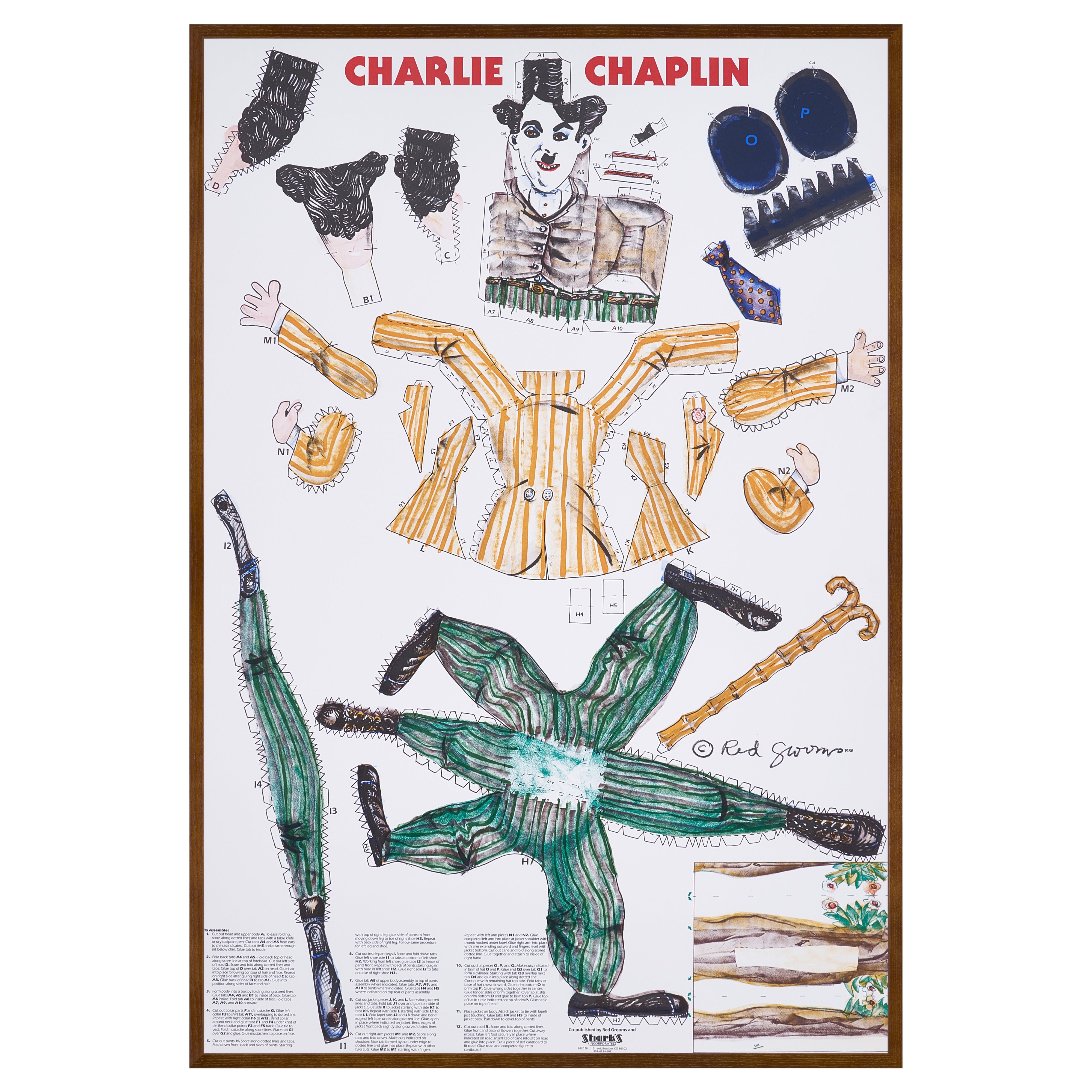 【限定5枚】CHARLIE CHAPLIN 1986 - Shark's Incorporated 1986 / レッド・グルームス
