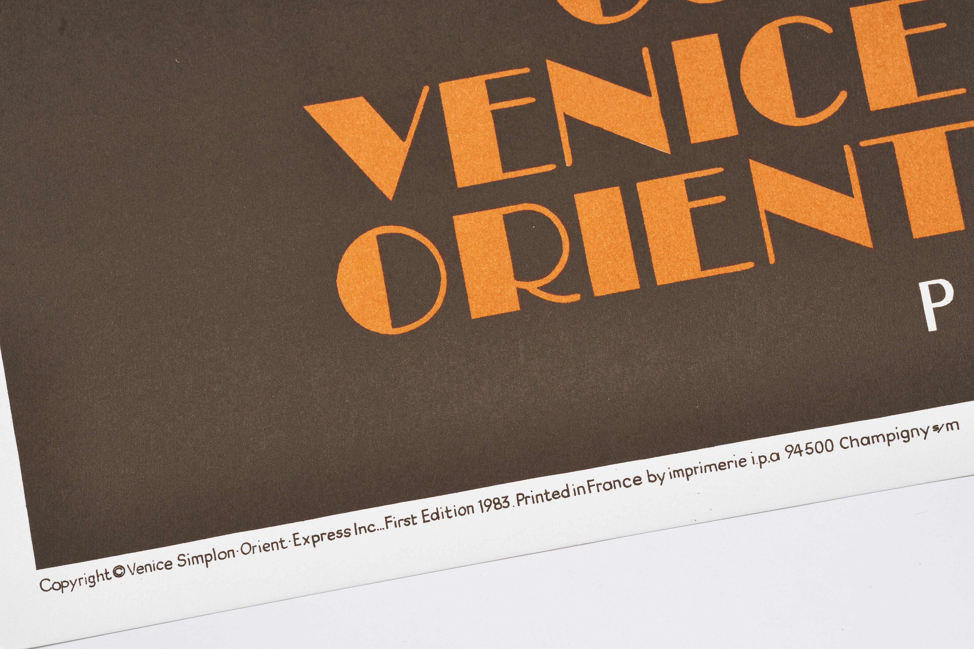 【限定10枚】VENICE SIMPLON ORIENT~EXPRESS 1983  / ピエール・フィックス＝マッソー