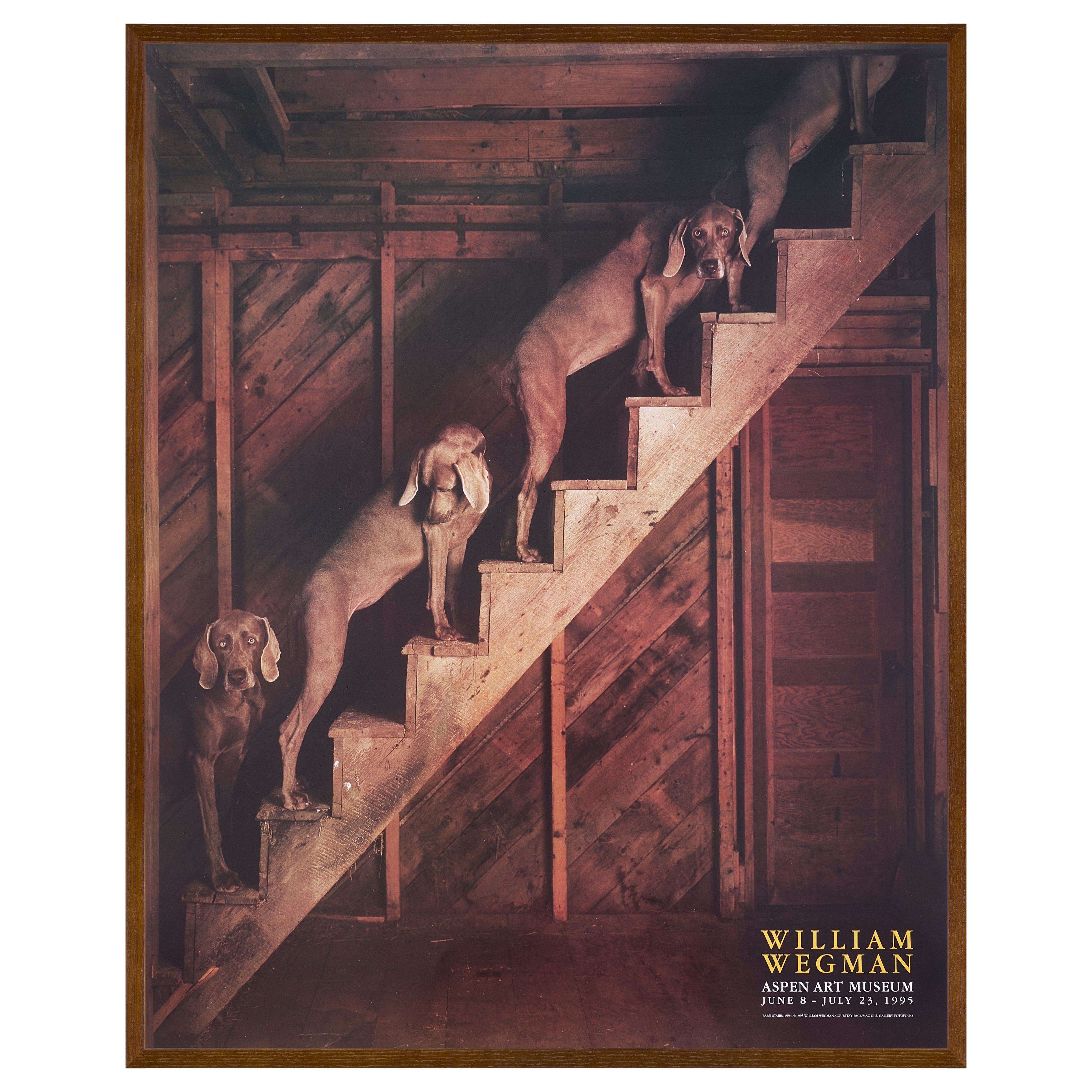 【限定10枚】BARN STAIRS 1994 - ASPEN ART MUSEUM 1995 / ウィリアム・ウェグマン