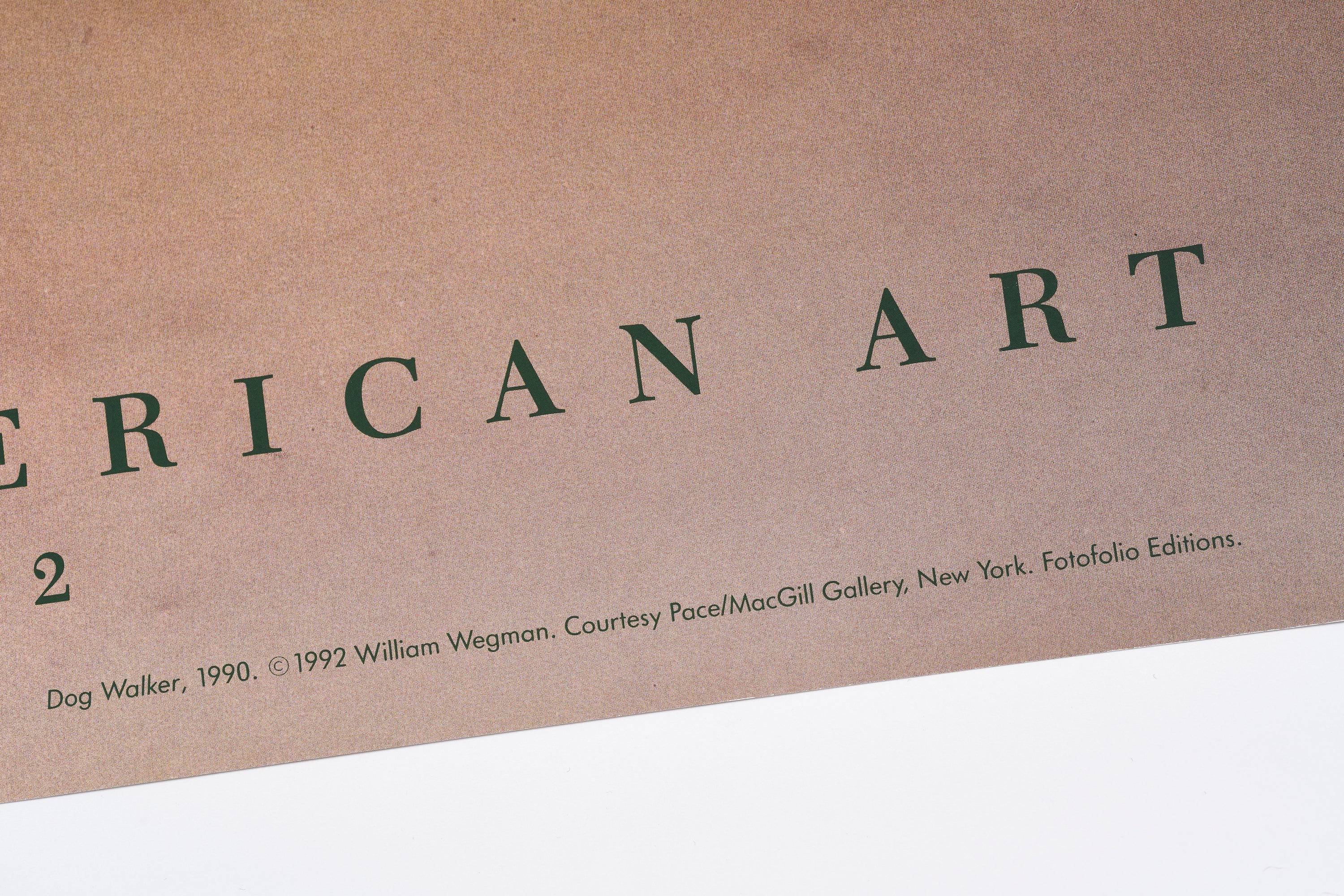 【限定10枚】Dog Walker 1990 - Whitney Museum of American Art 1992 / ウィリアム・ウェグマン