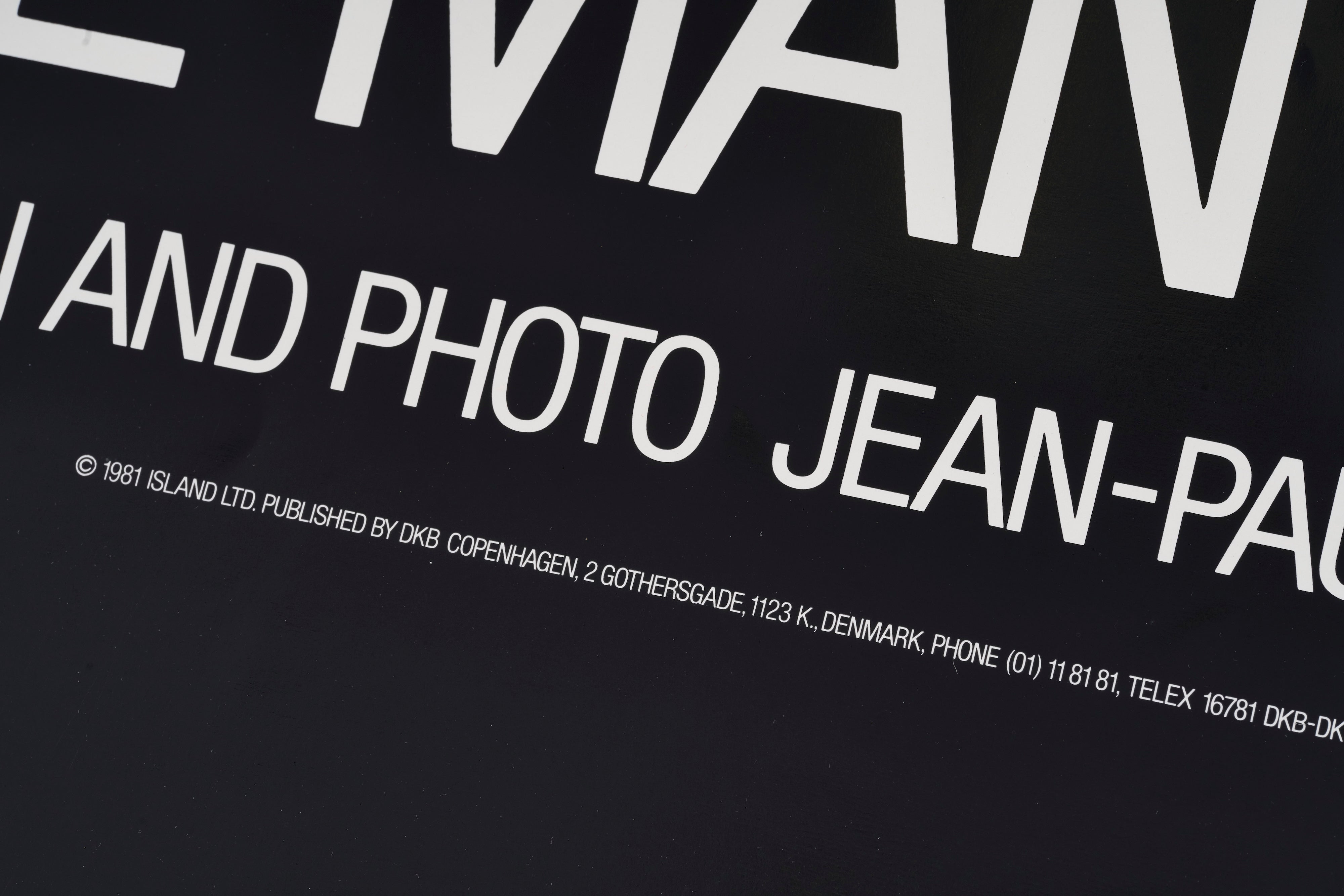 【限定5枚】GRACE JONES "A ONE MAN SHOW" 1981 / ジャン=ポール・グード