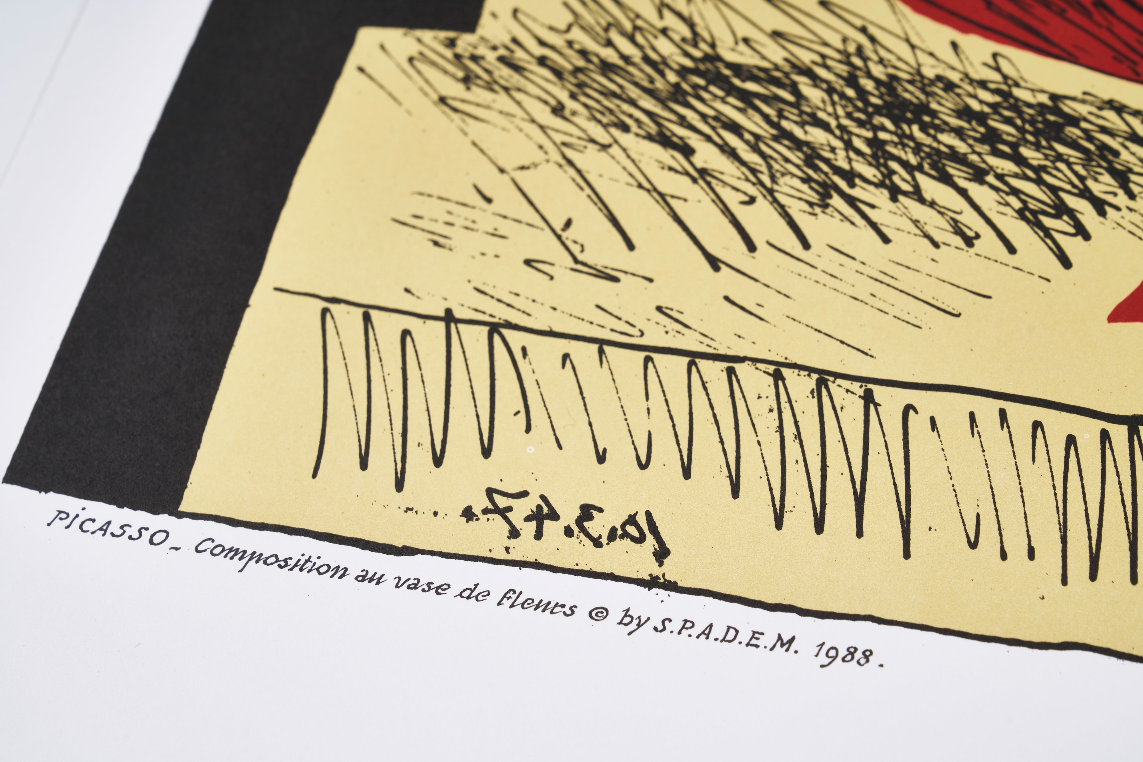 【限定20枚】Composition au Vase de Fleur 1947 - L’ATELIER MOURLOT 1988 / パブロ・ピカソ