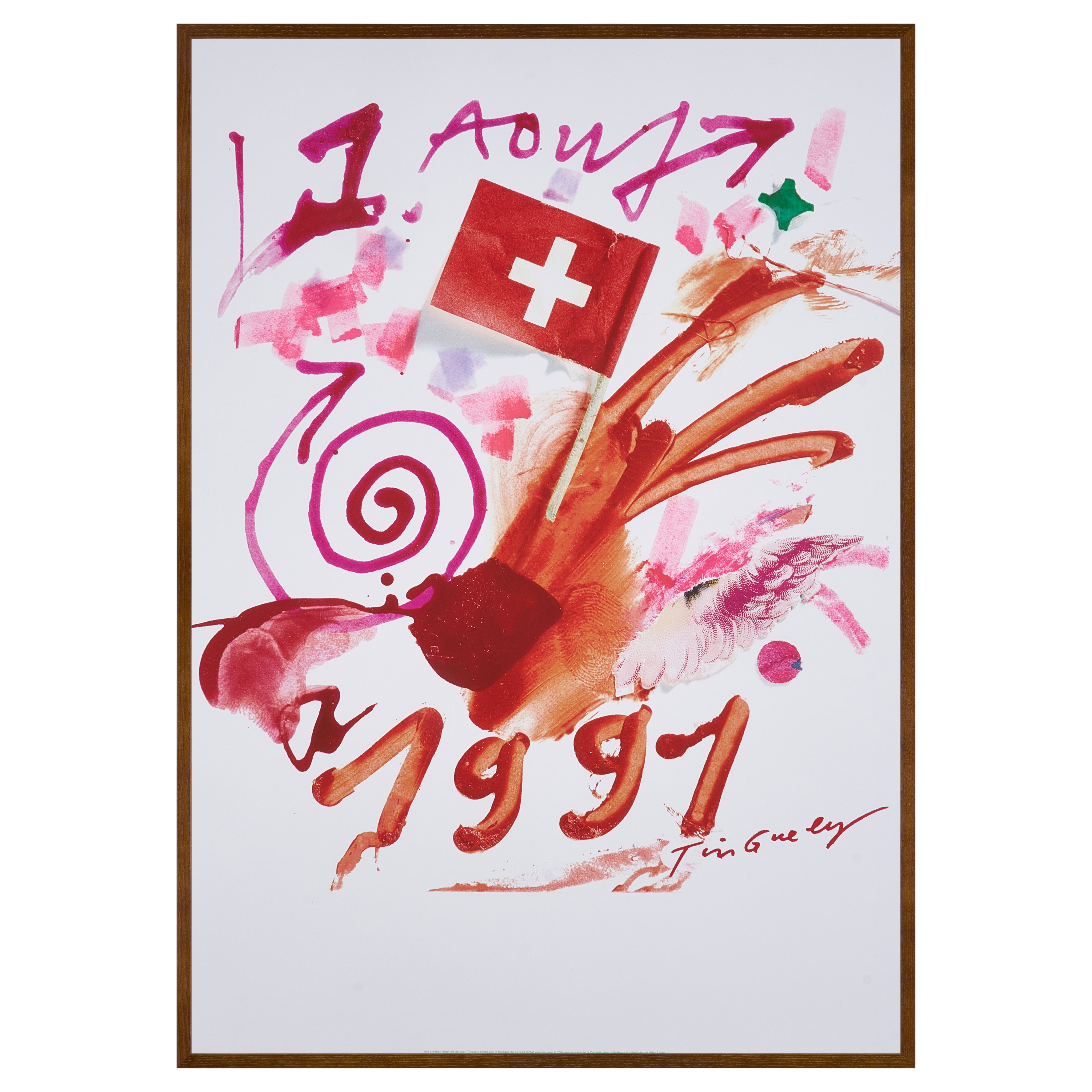 【限定5枚】1 Août 1991 (Switzerland 700 Years) 1989 - Albin Uldry 1991 / ジャン・ティンゲリー