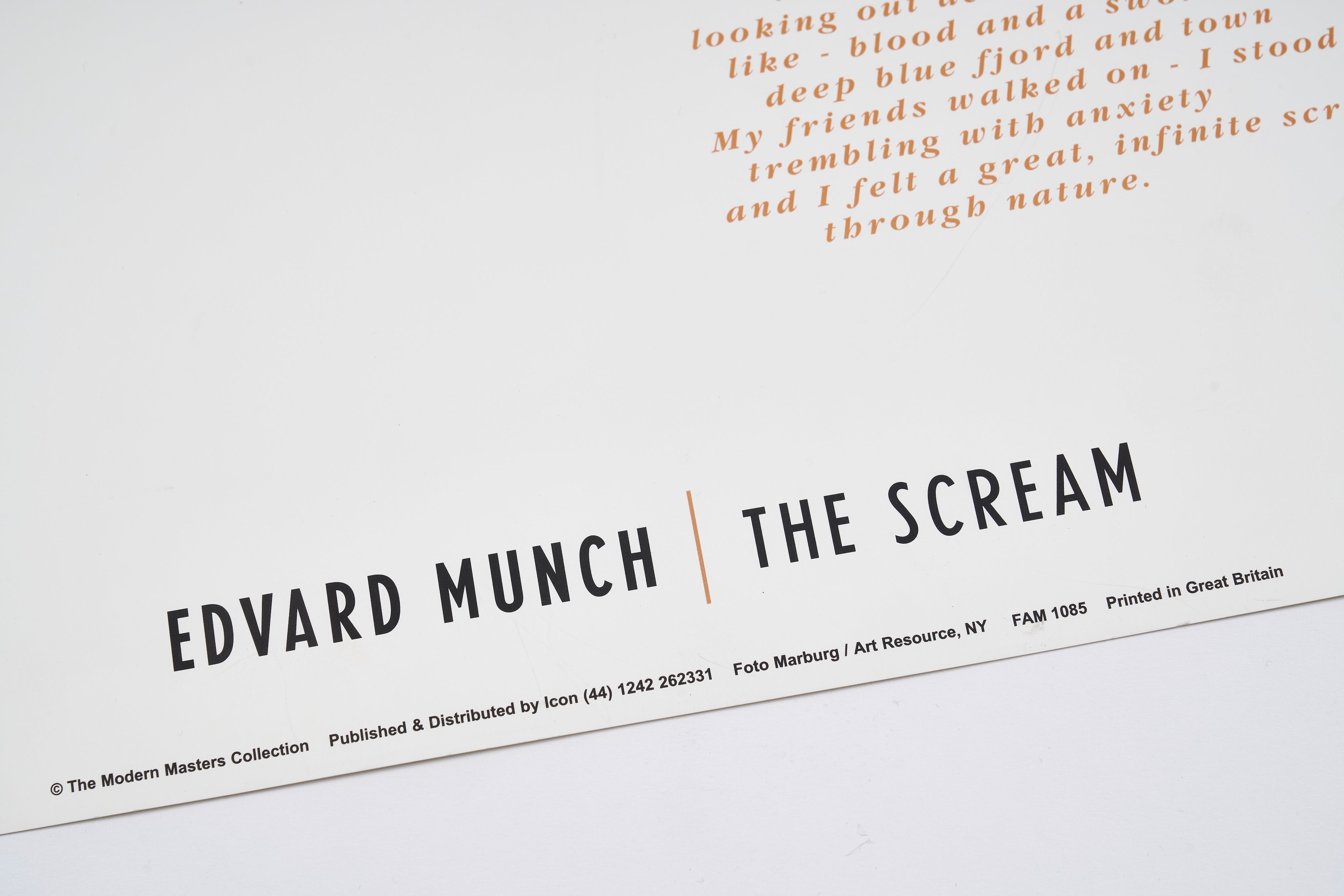 【限定10枚】The Scream 1895 - The Modern Masters Collection 1990s / エドヴァルド・ムンク