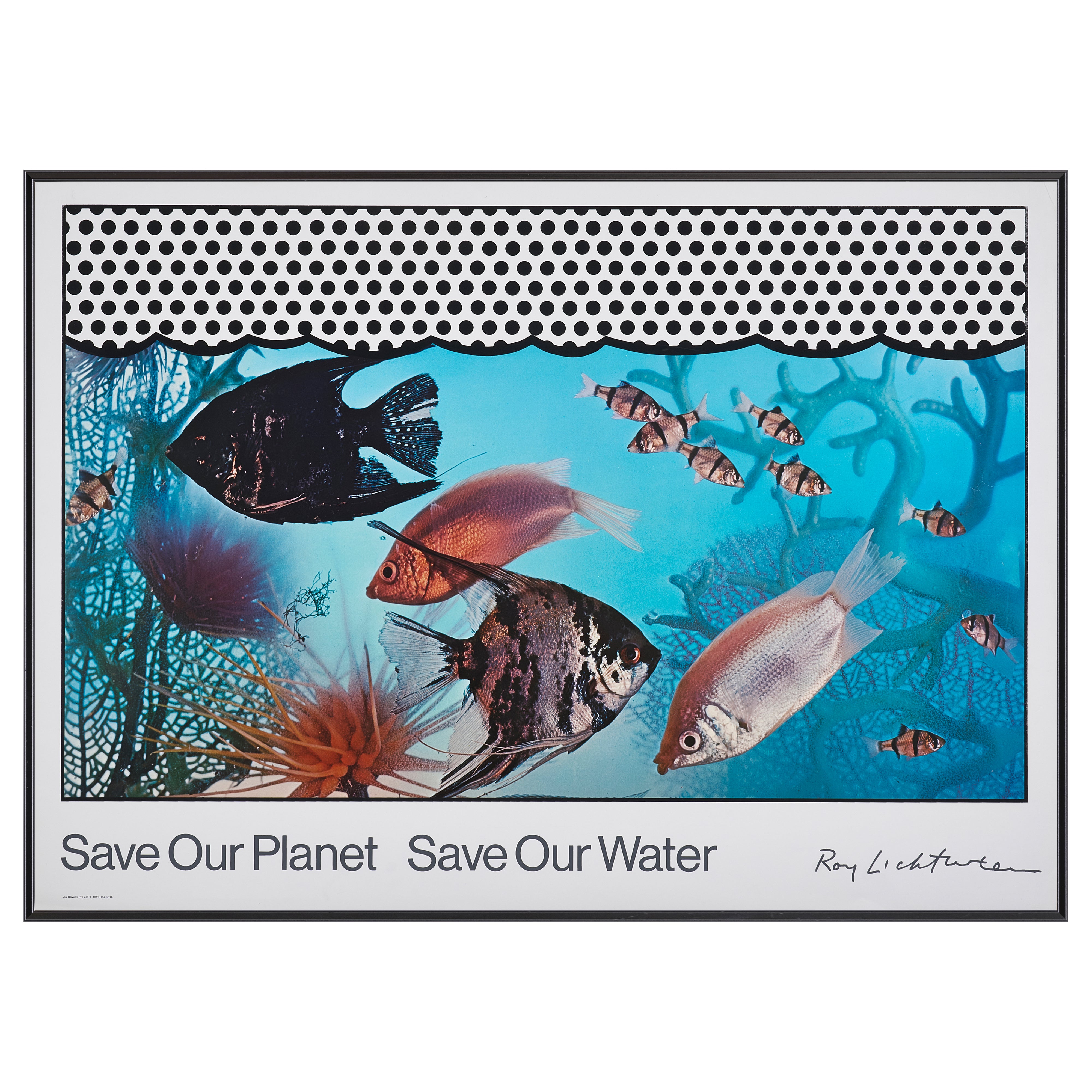 【限定10枚】Save Our Planet Save Our Water 1971 / ロイ・リキテンスタイン